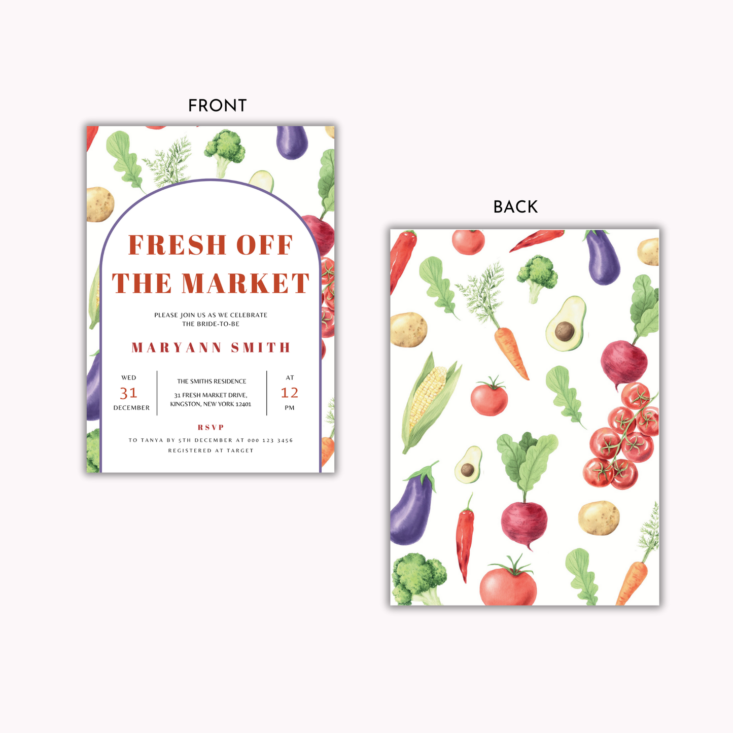 Fresh Off The Market Invitation Bundle