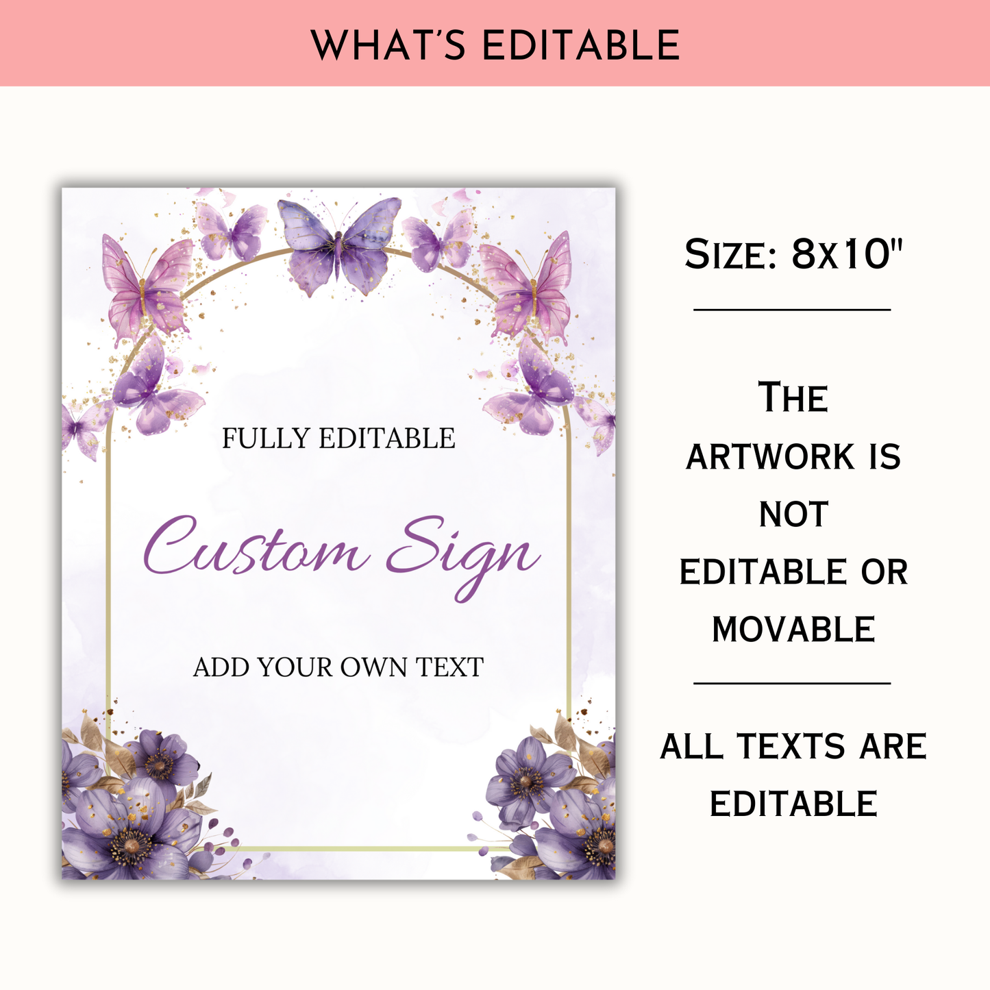 Enchanted Baby Shower Table Sign Bundle