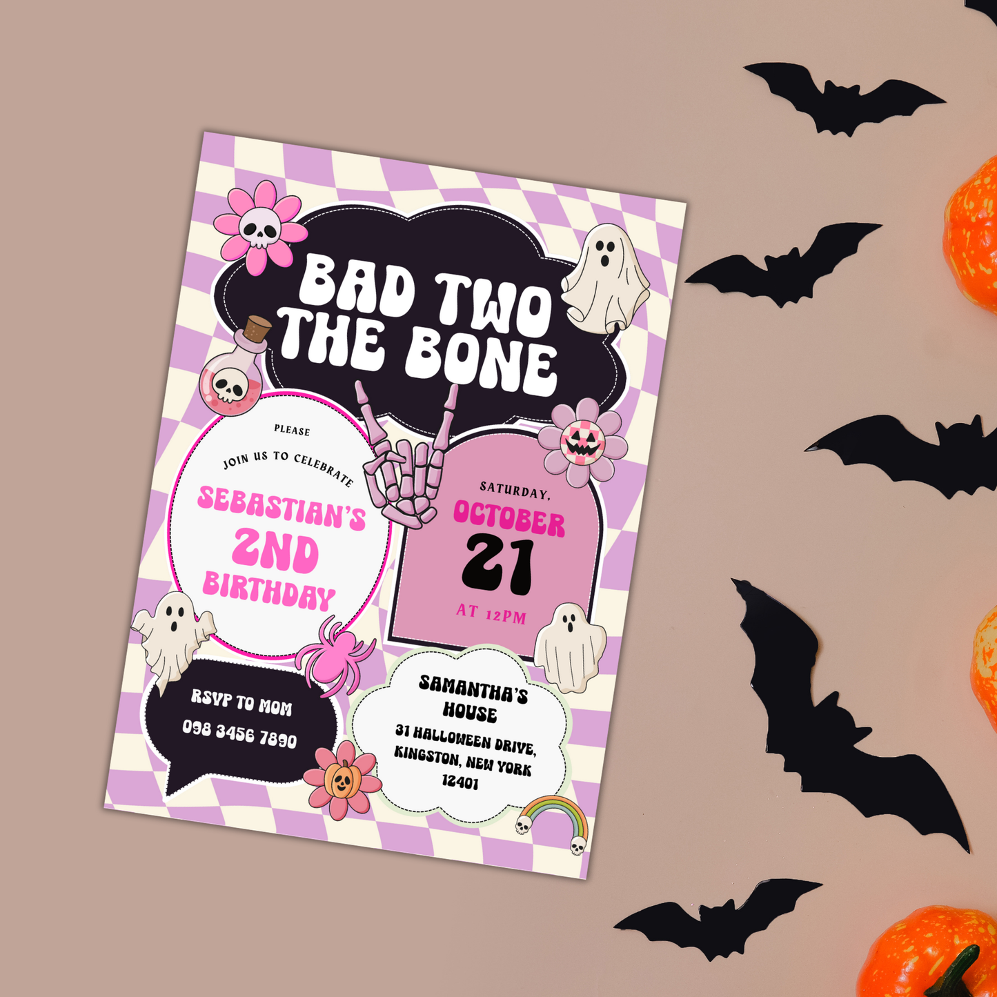 Bad Two the Bone | Groovy Pink