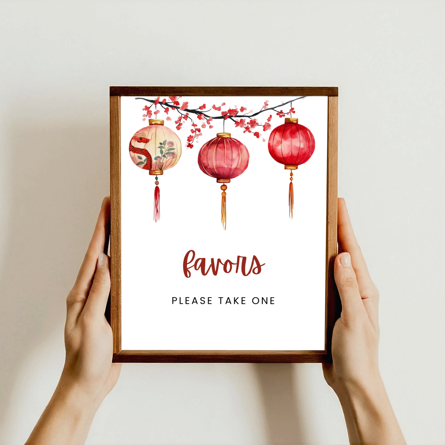 Chinese New Year Party Table Sign