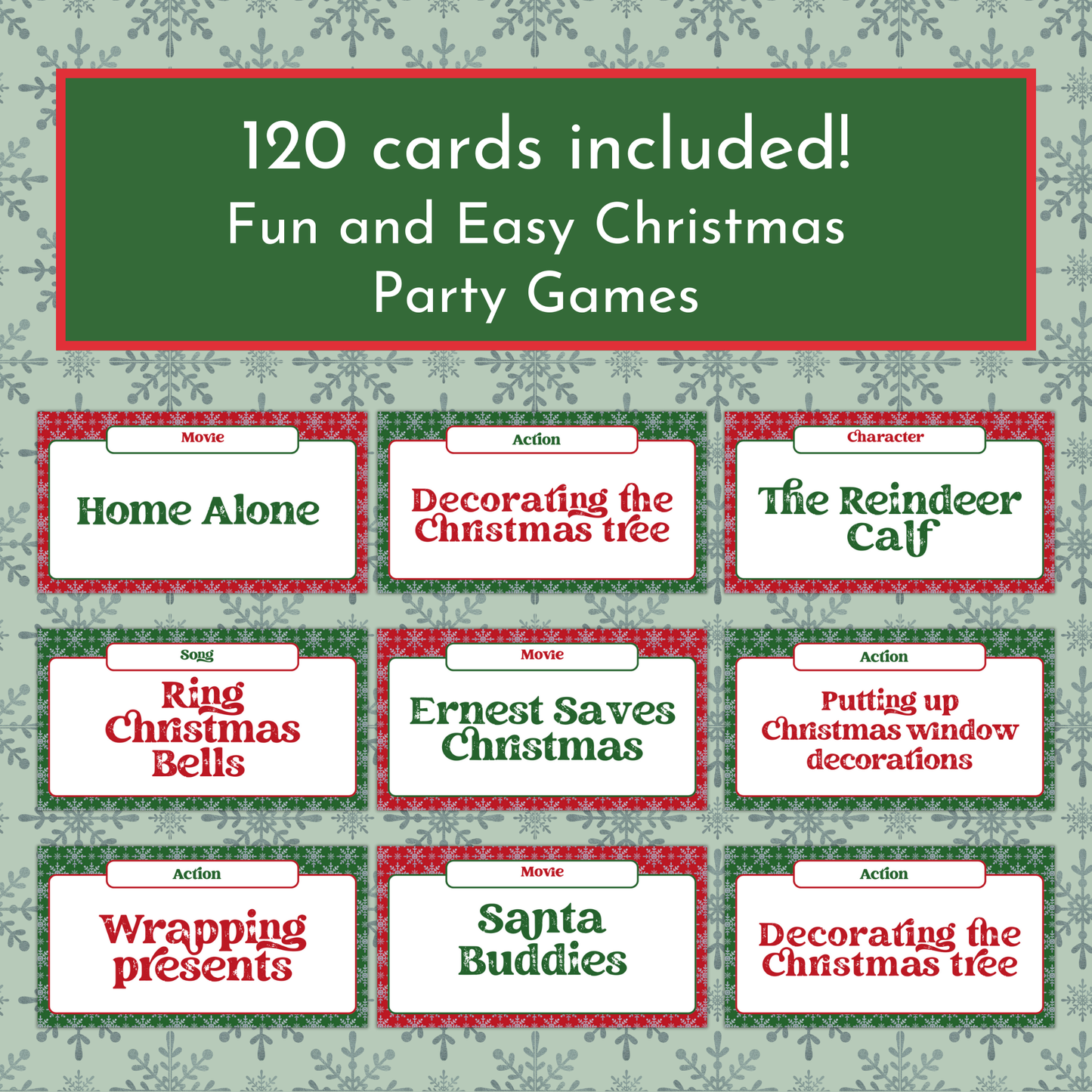 Christmas Charades Game
