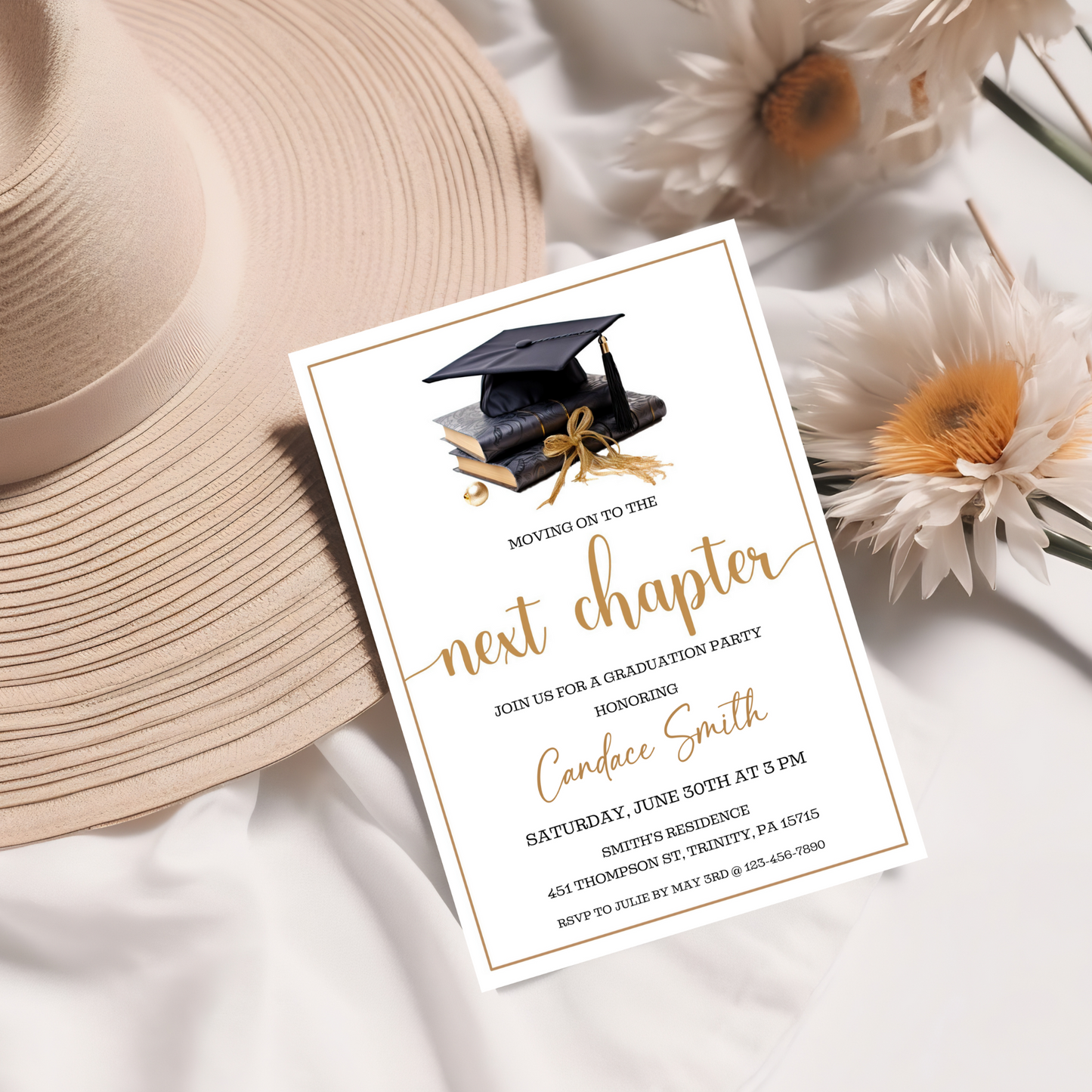 Graduation Invitation Template - Next Chapter