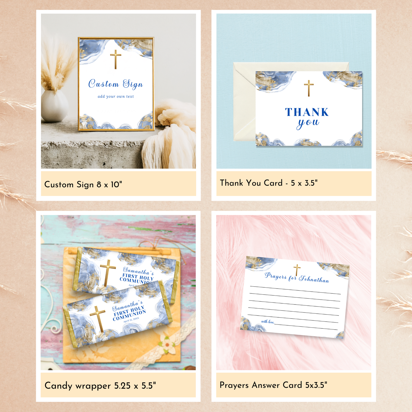 First Holy Communion Celebration Bundle - Blue