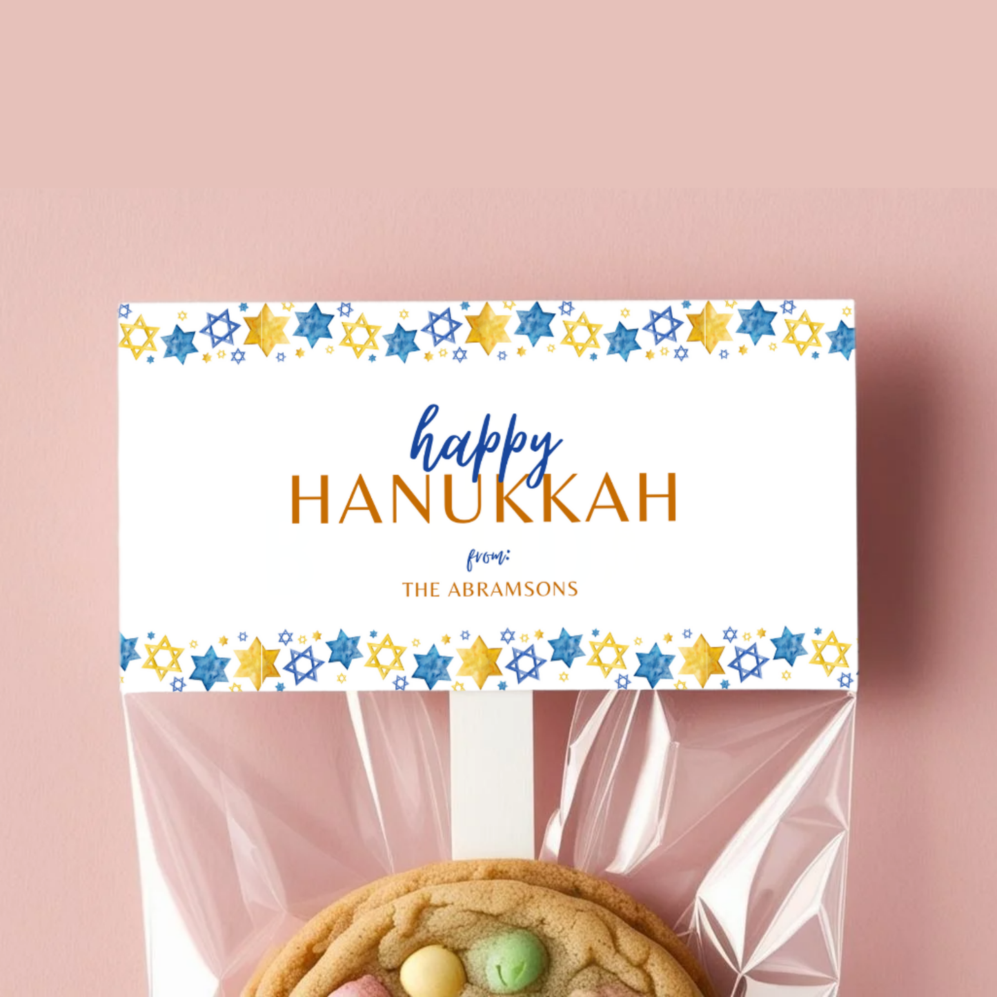 Hanukkah Christmas Treat Bag Topper