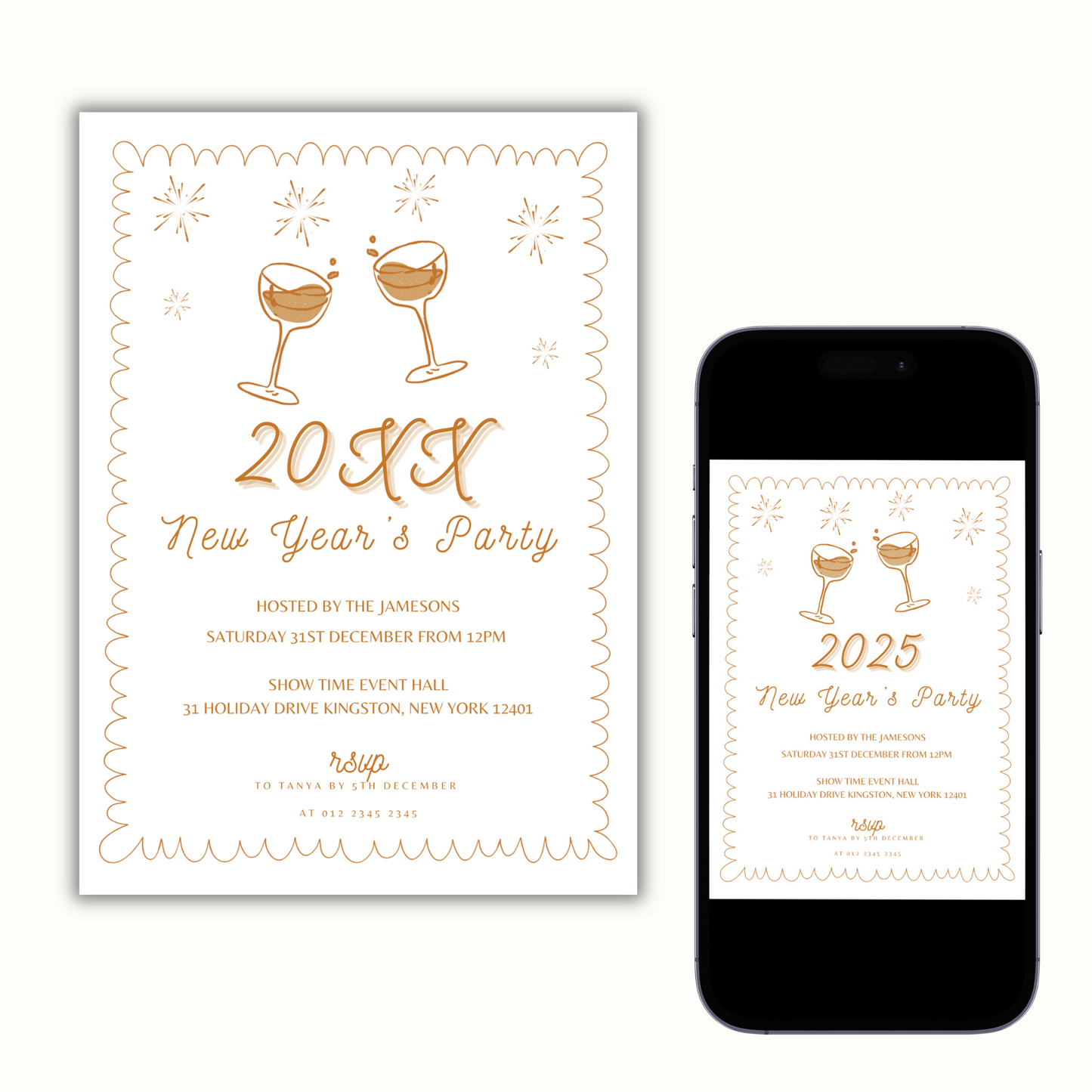 Gold New Years Eve Invitation | 2026