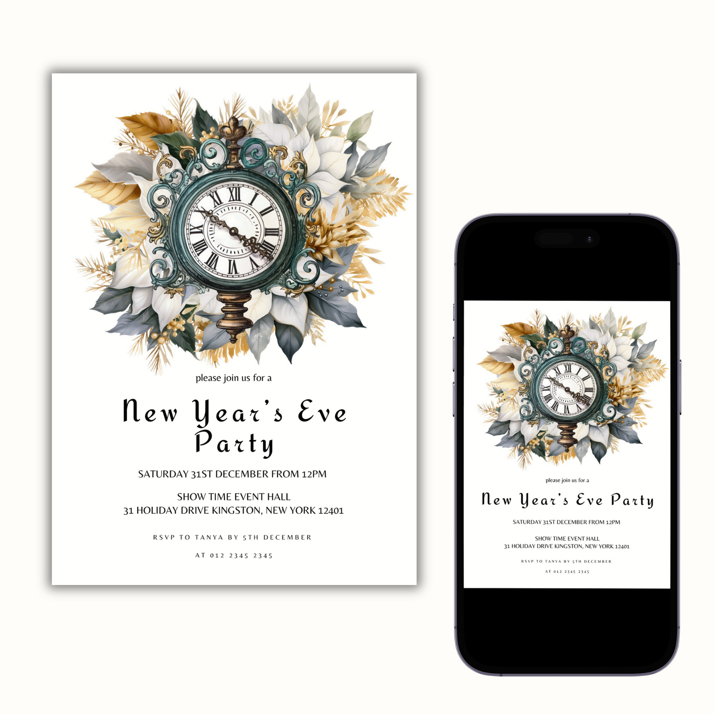New Years Eve Invitation Template