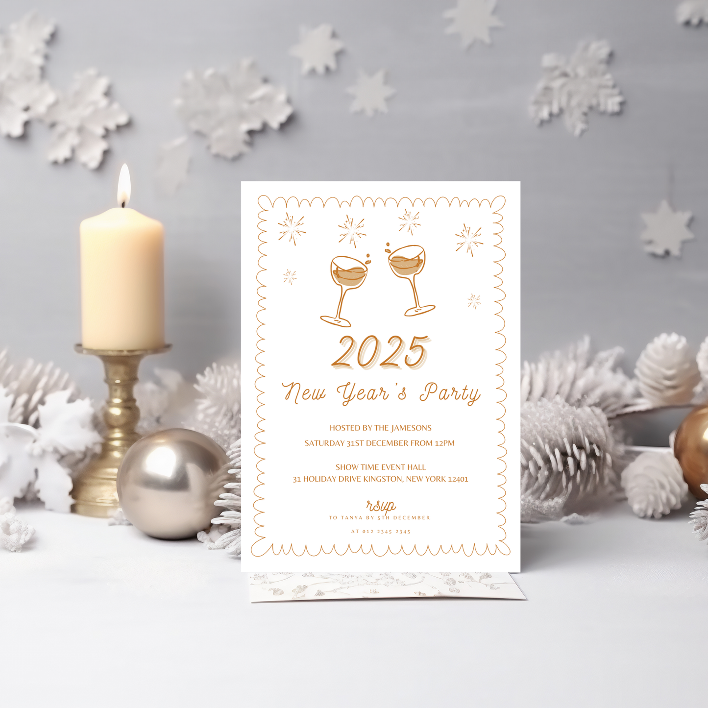 Gold New Years Eve Invitation | 2026