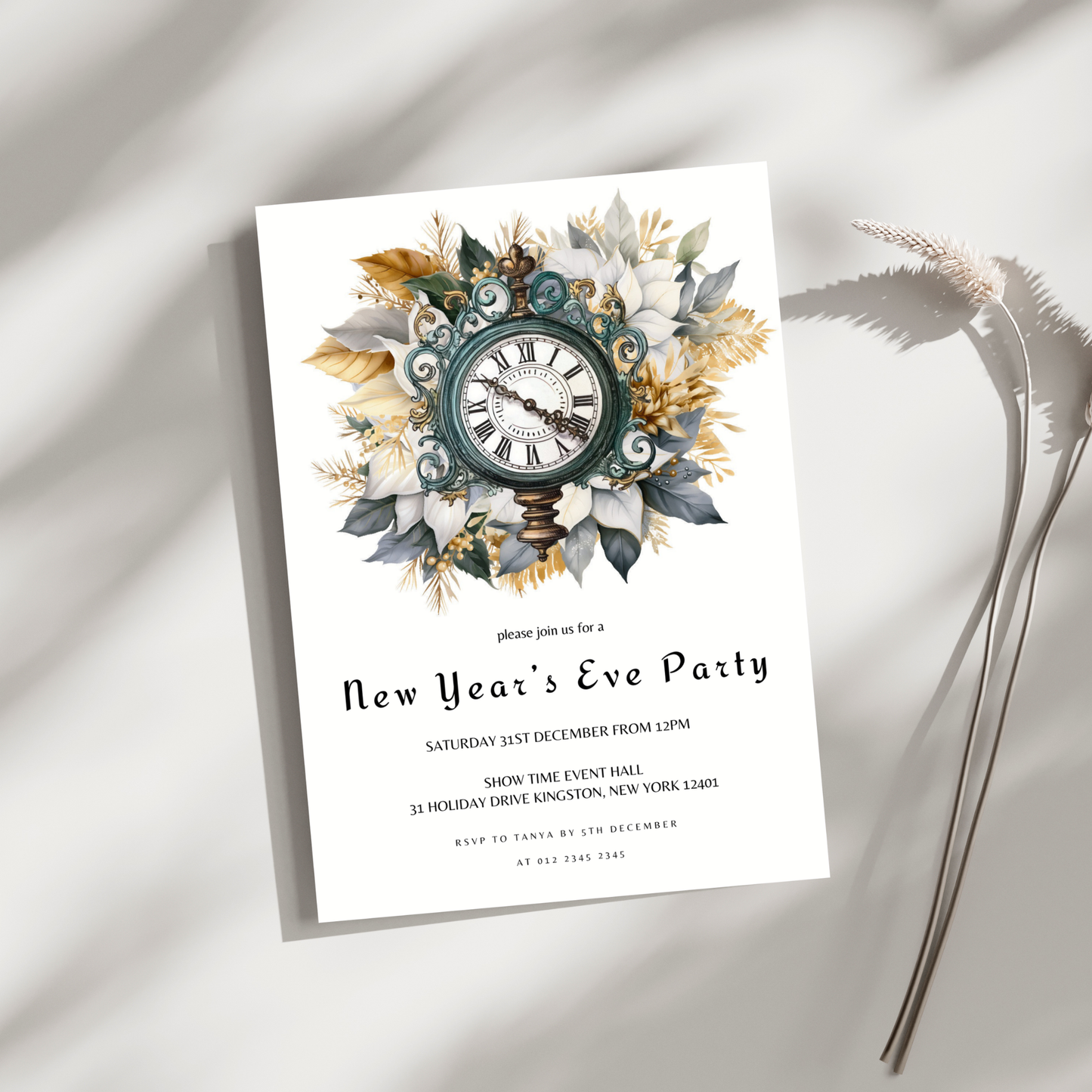 New Years Eve Invitation Template