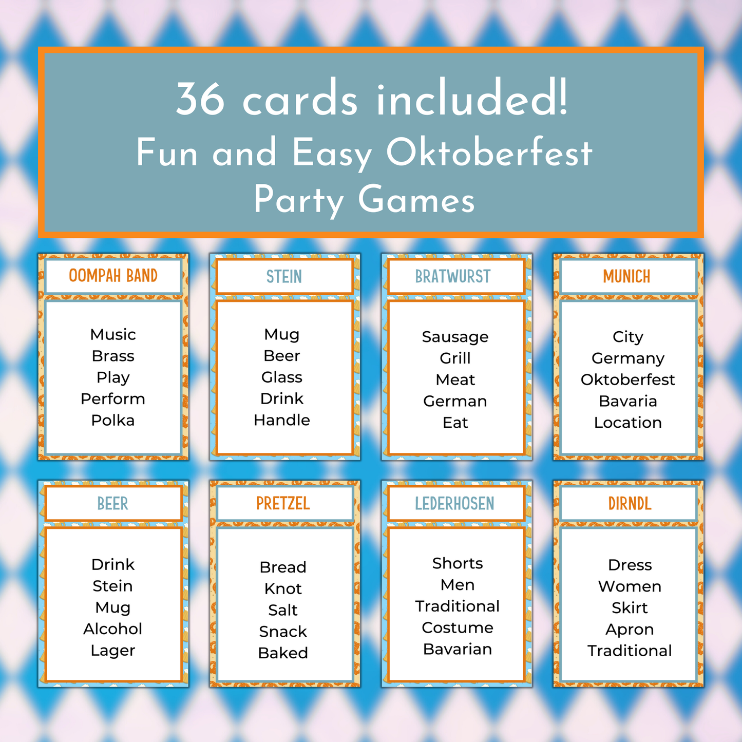 Oktoberfest Taboo Game