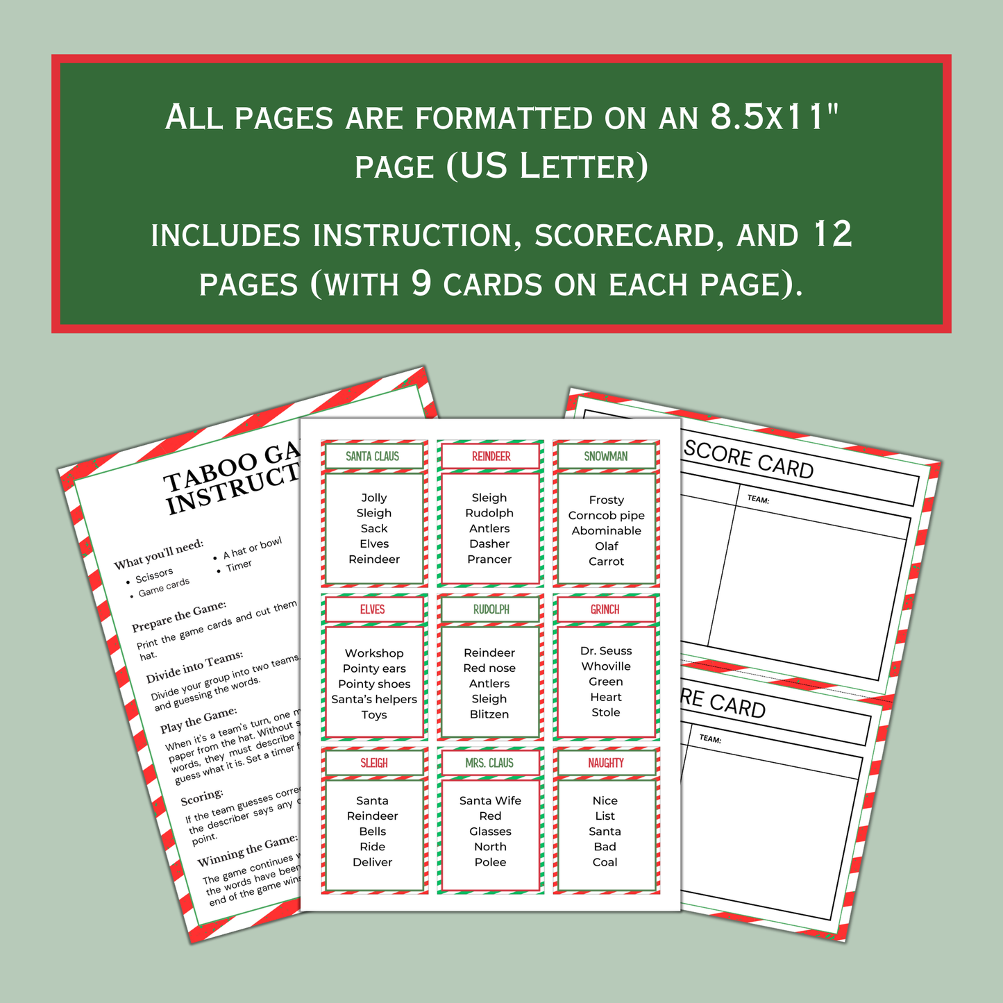 Christmas Taboo Game 01