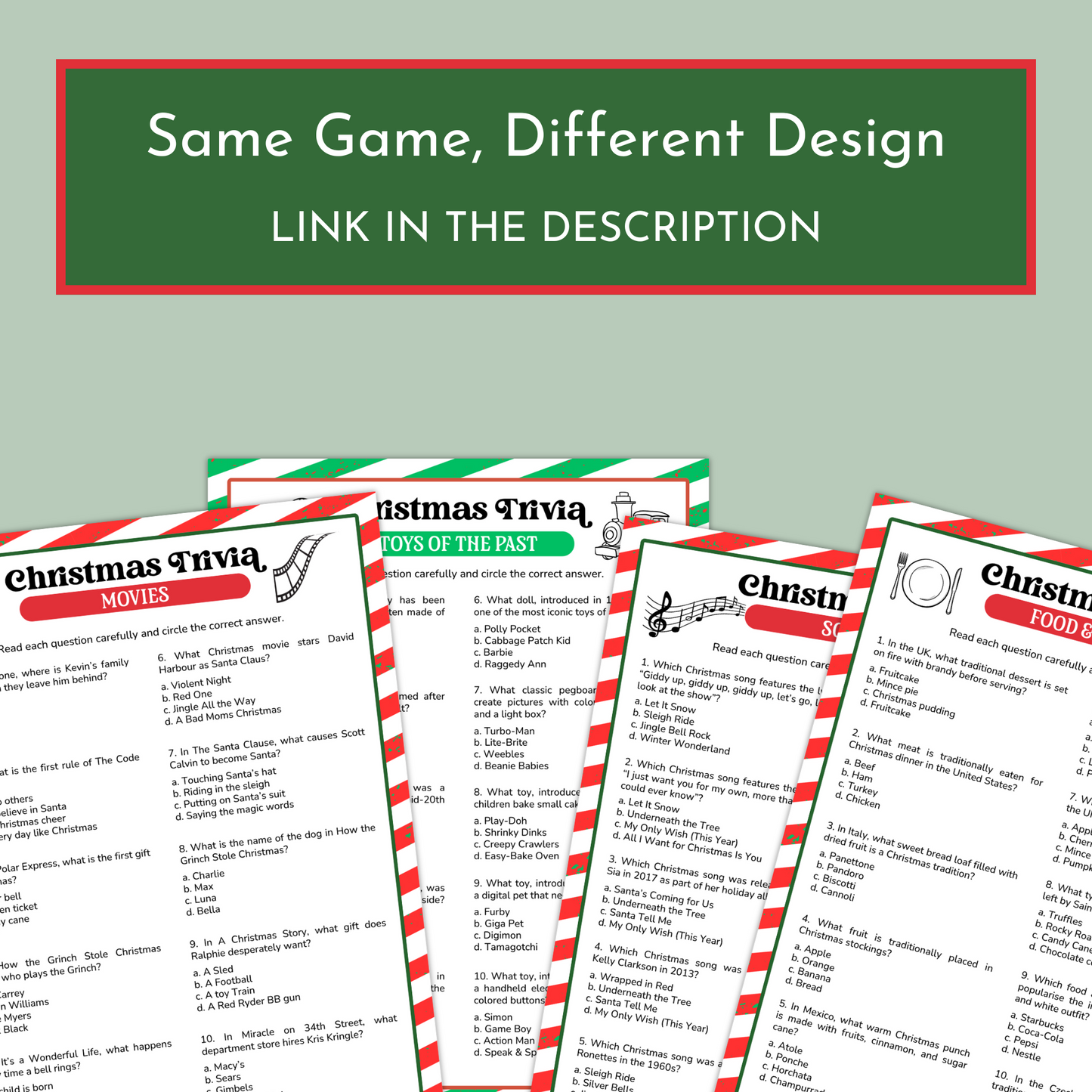 Christmas Trivia Game