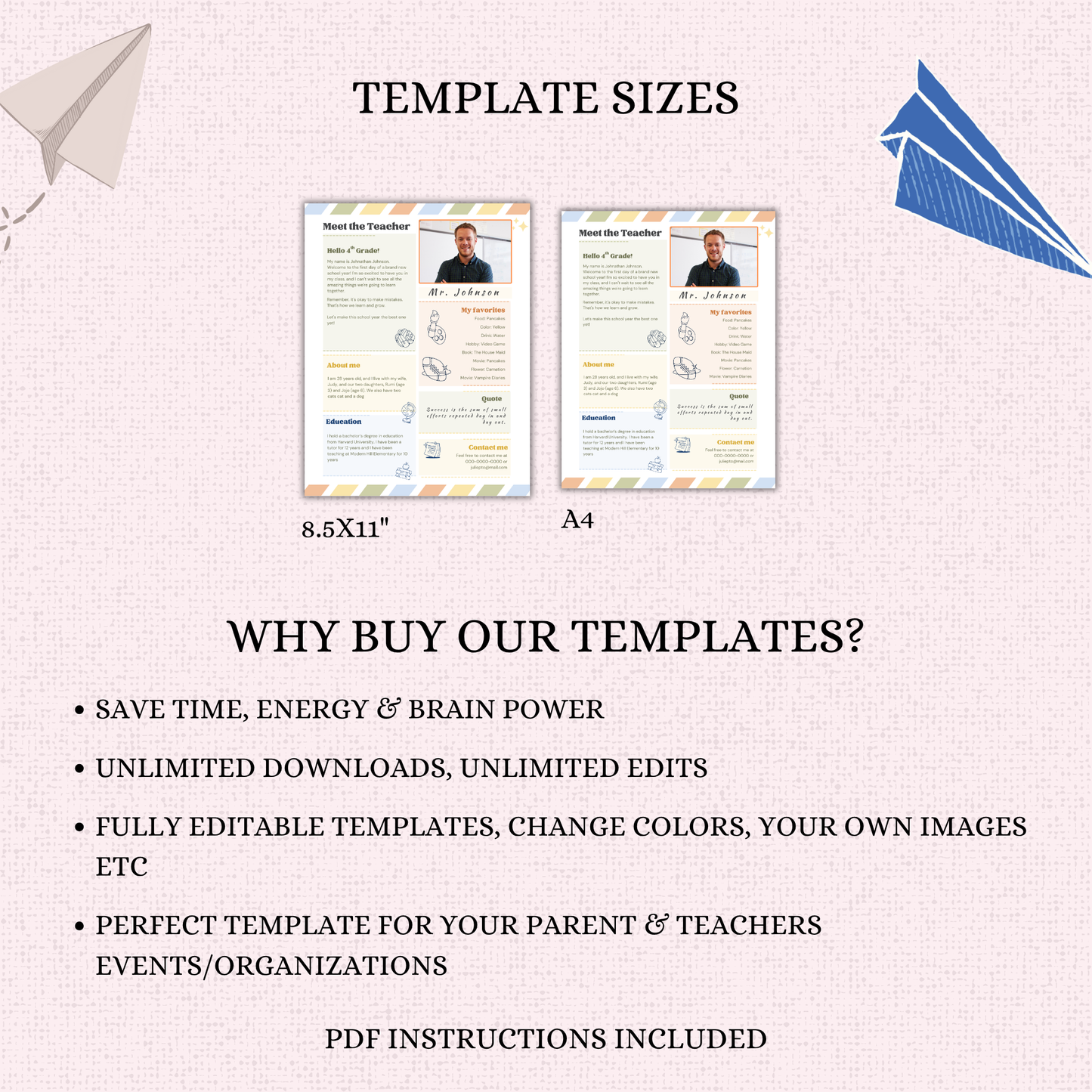 Meet the Teacher Template