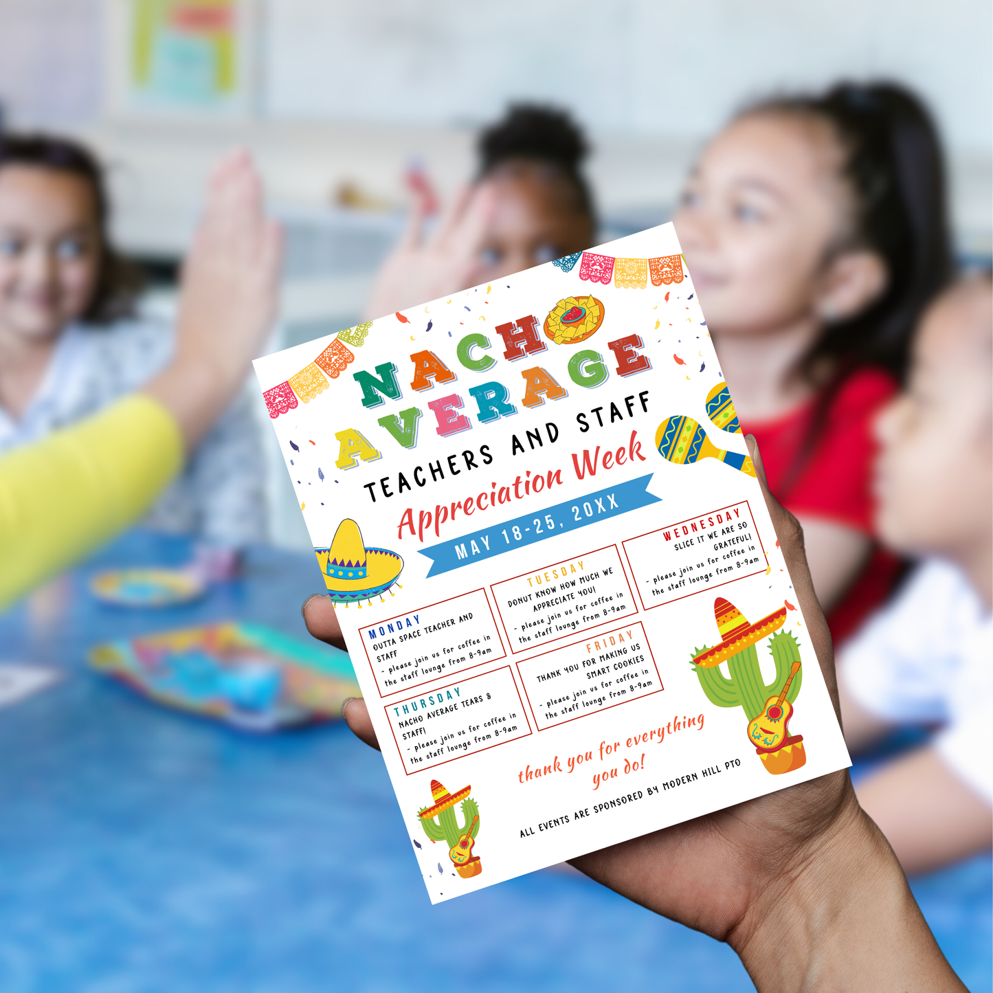 Nacho Average Teacher Appreciation Flyer
