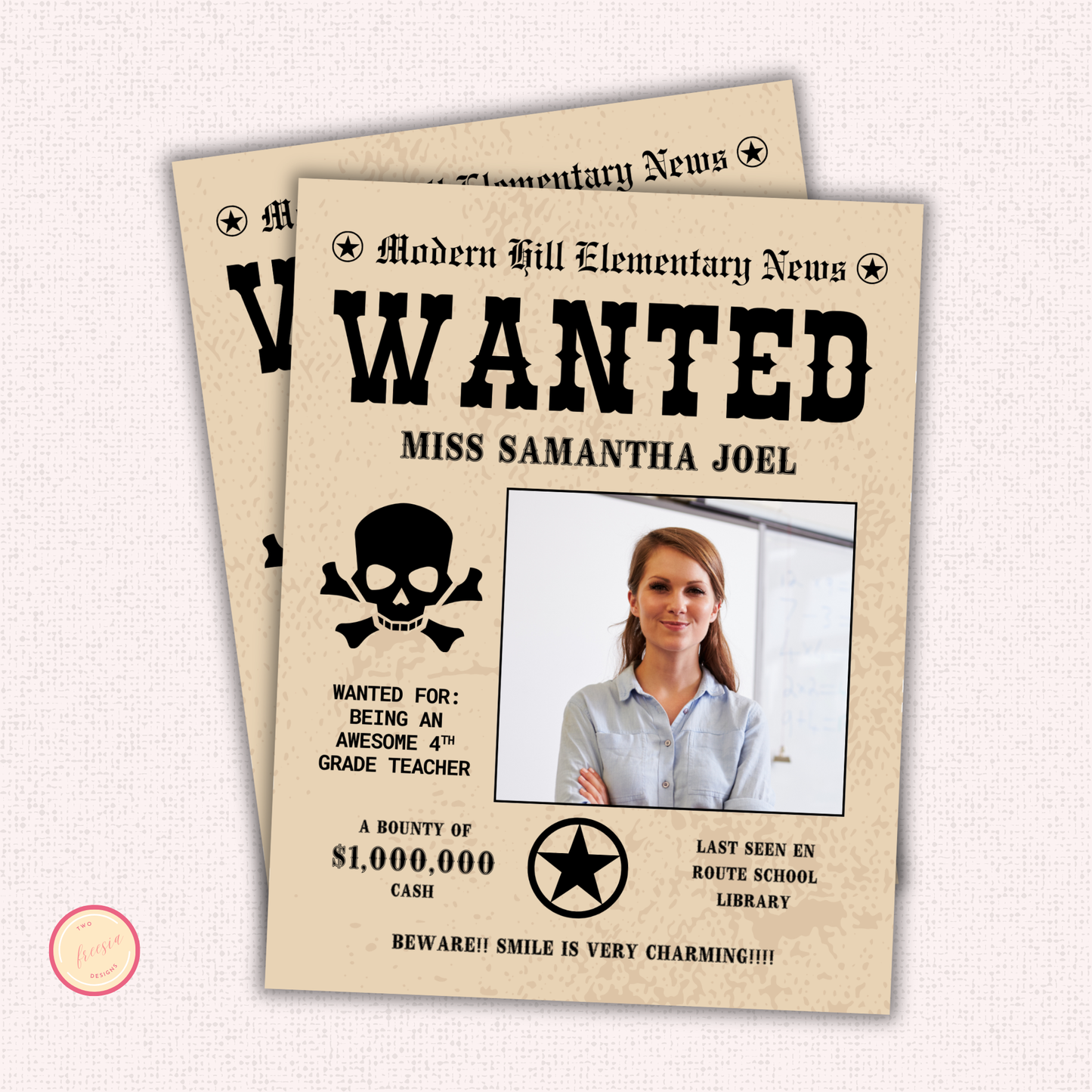 Wanted Teacher Appreciation Flyer