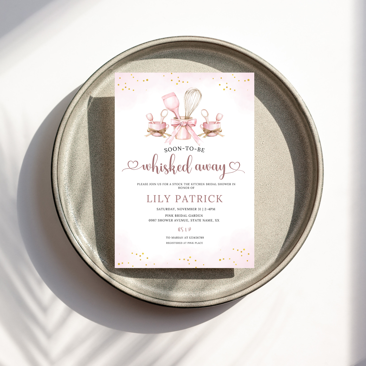 Whisked Away Bridal Shower Invitation Bundle