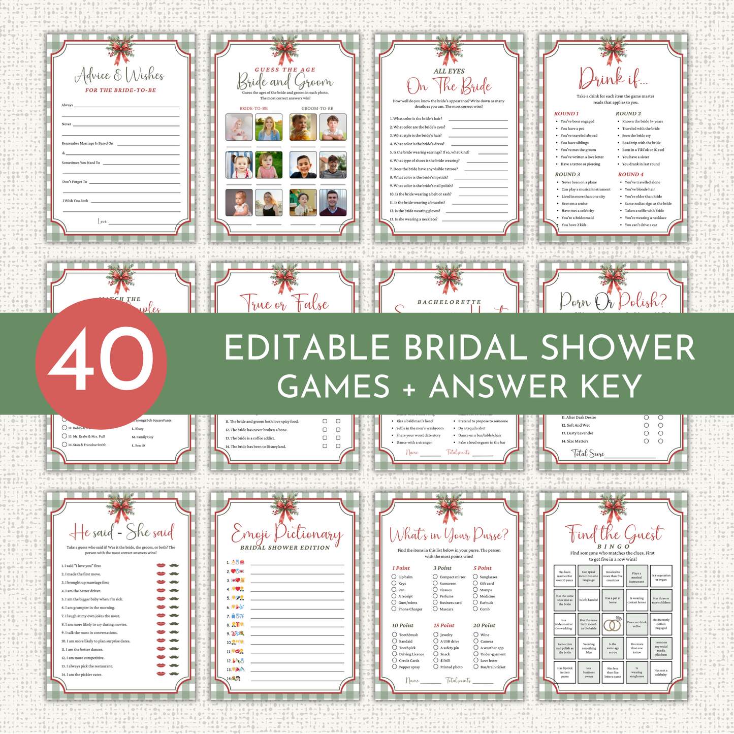 Christmas Bridal Shower Games #1