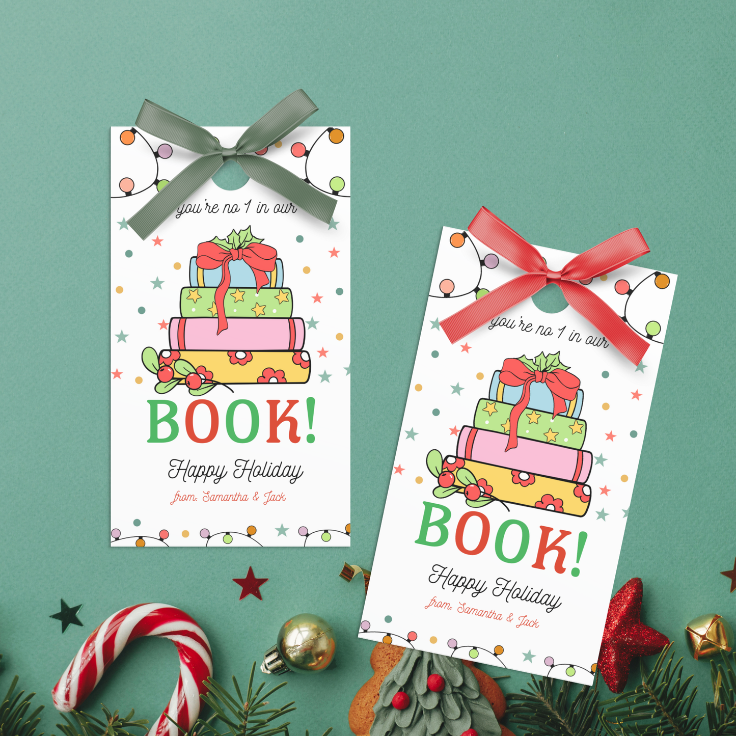 No. 1 in Our Book Christmas Gift Tag
