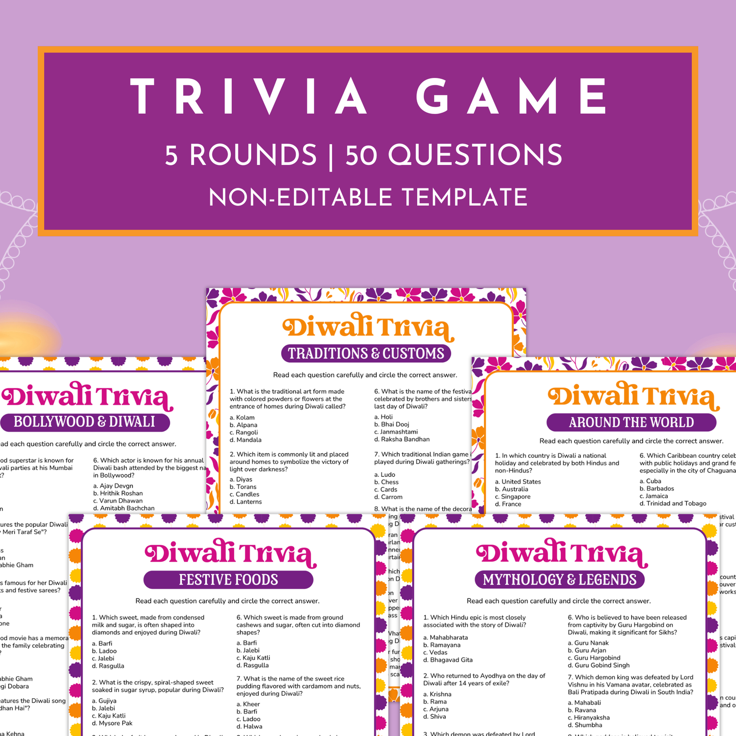 Ultimate Diwali Party Game Bundle