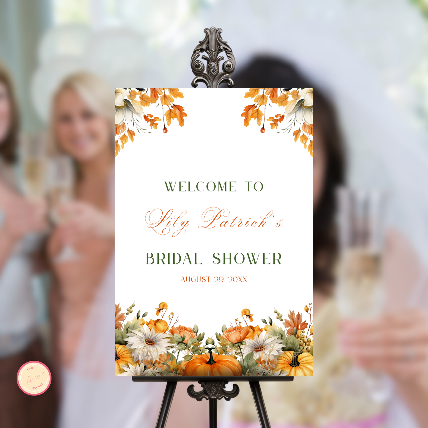 Fall Bridal Shower Welcome Sign #2