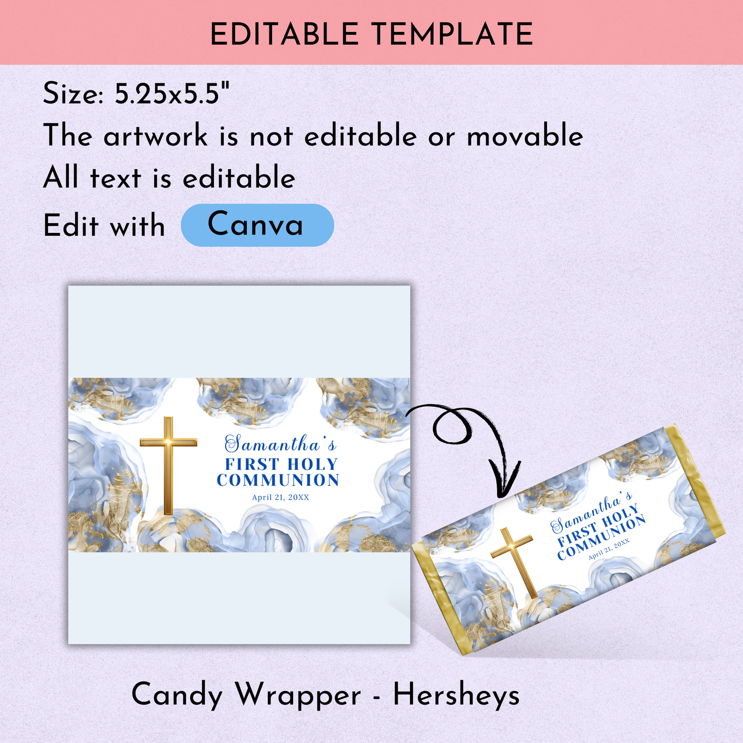 1st Communion Favor Bundle - Blue