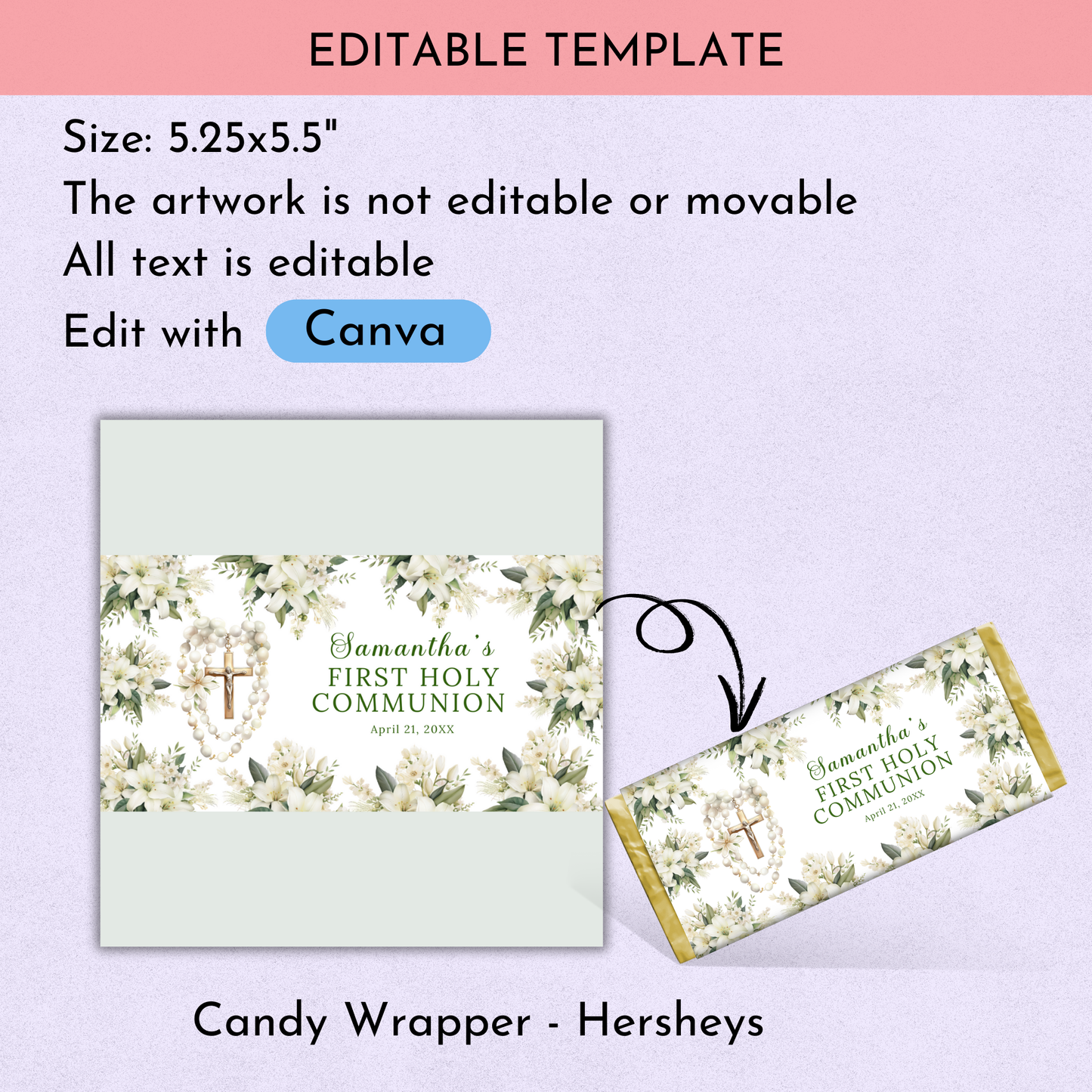 1st Communion Favor Bundle - Green