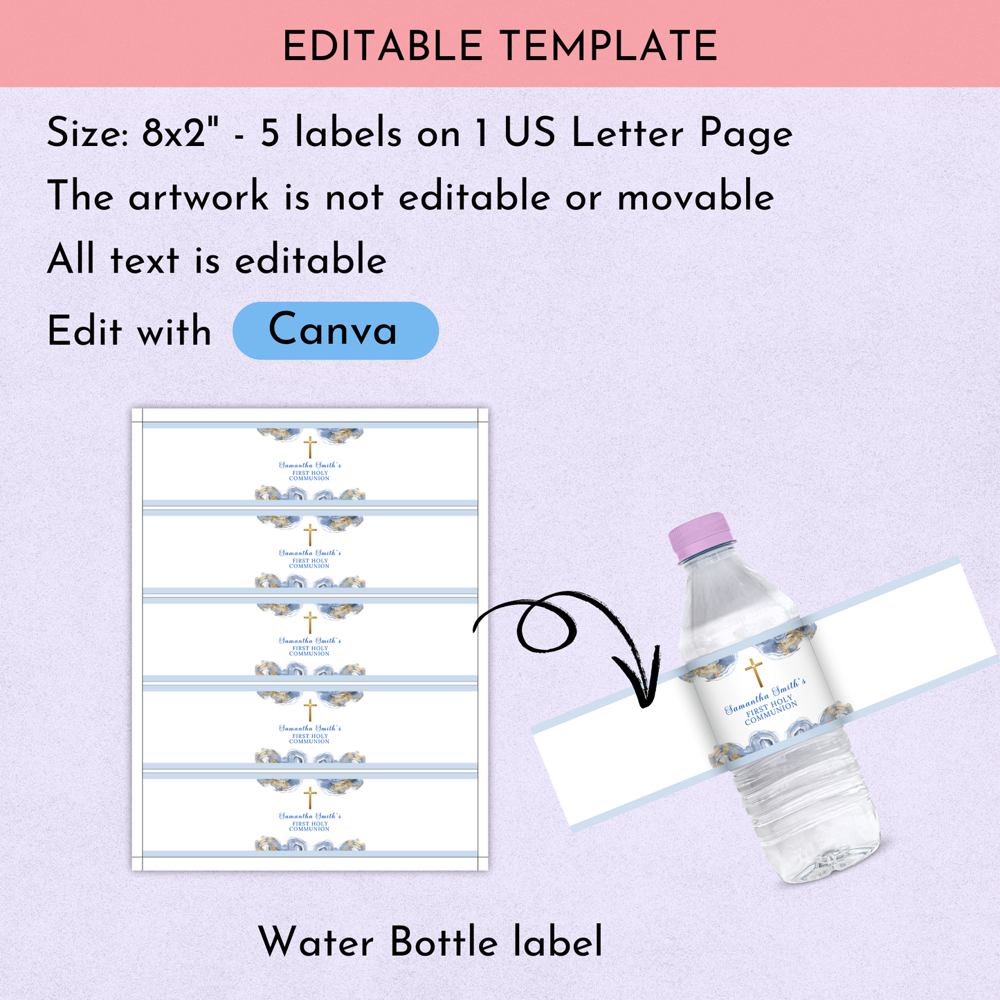 1st Communion Favor Bundle - Blue