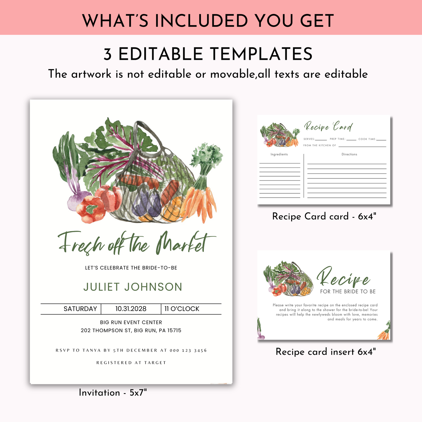 Fresh Off The Market Invite Bundle