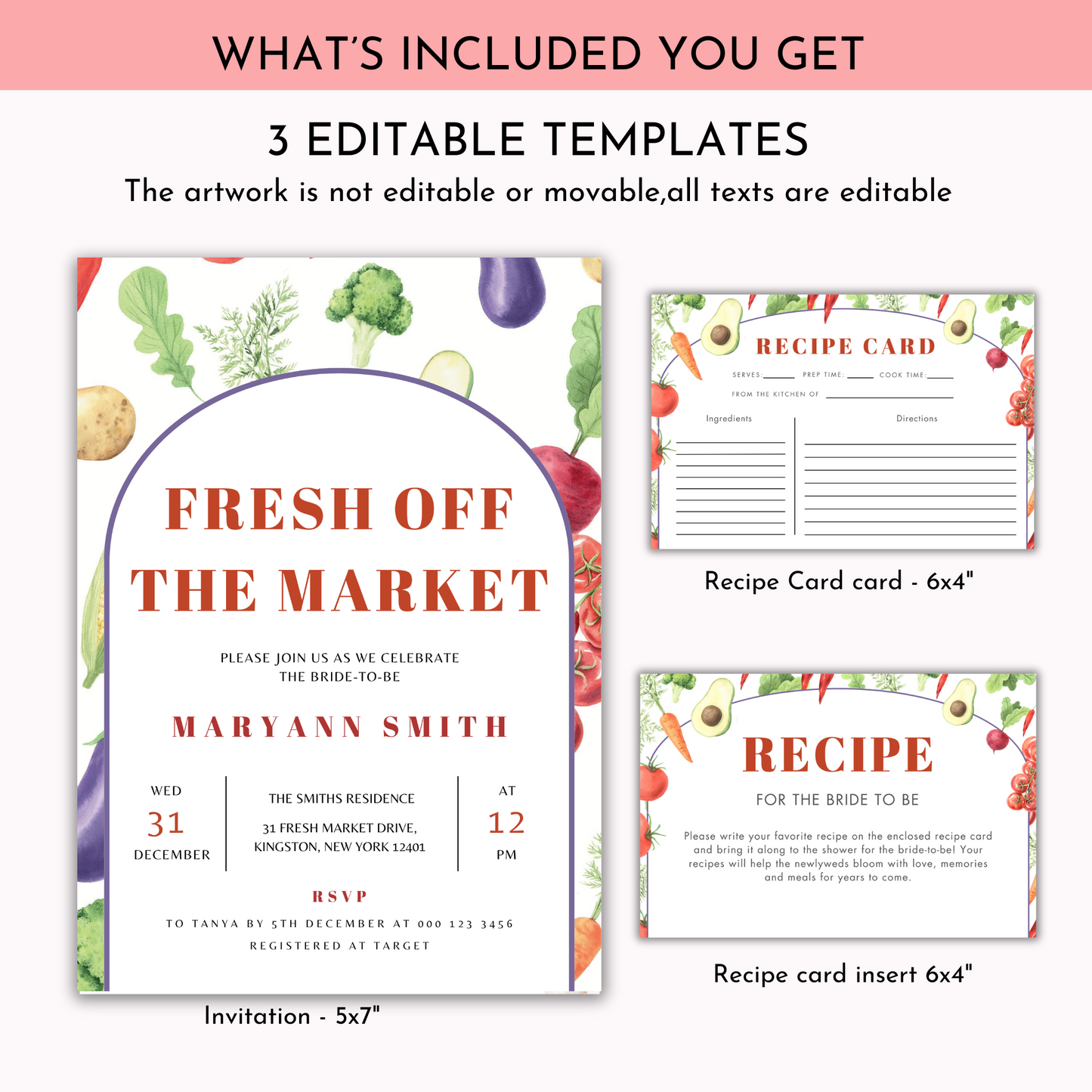 Fresh Off The Market Invitation Bundle