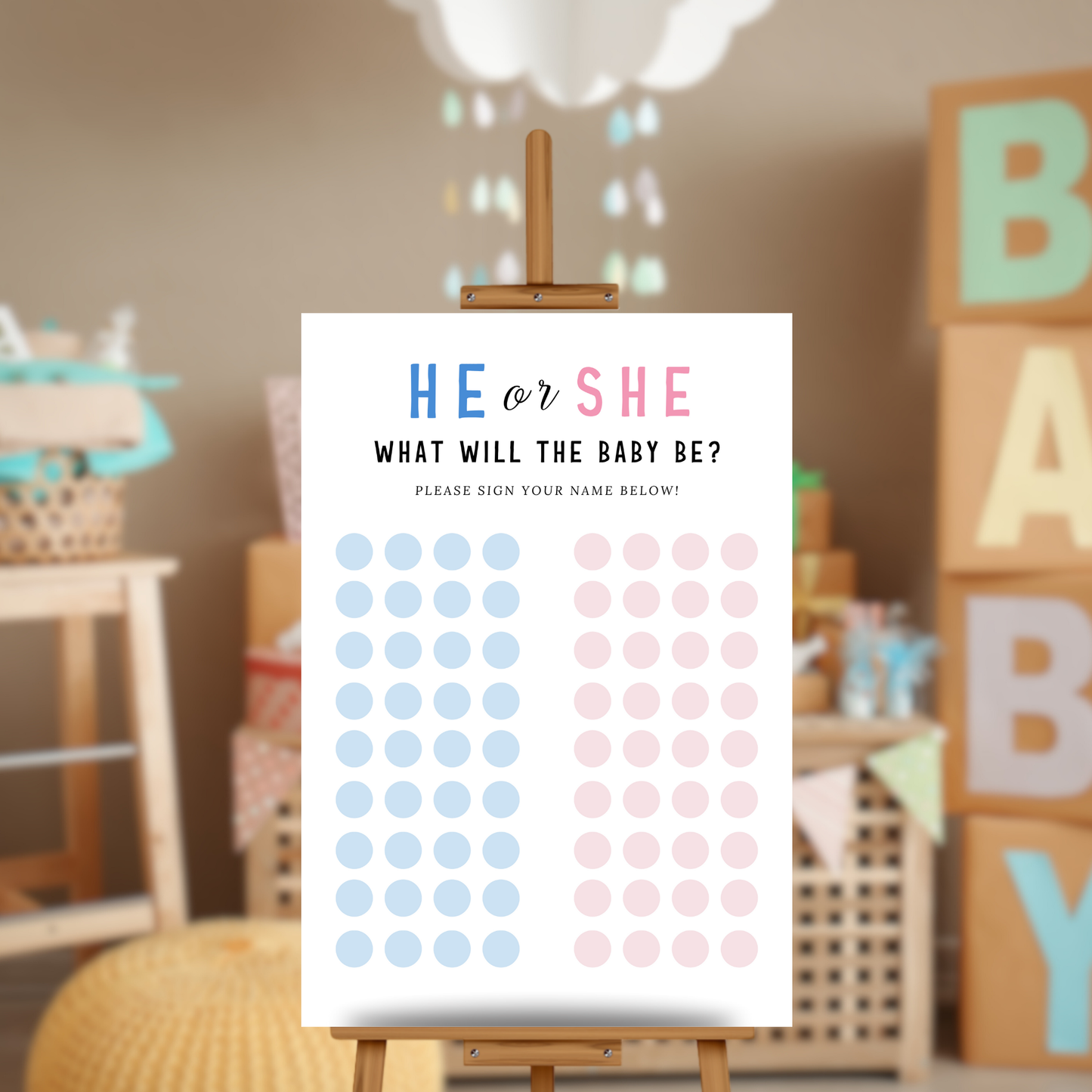 Gender Reveal Voting Game - Baby Clothes