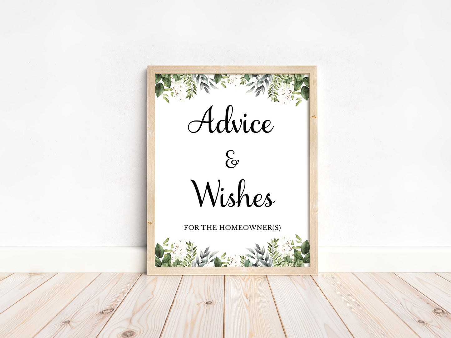 Housewarming Advice and Wishes Cards & Sign