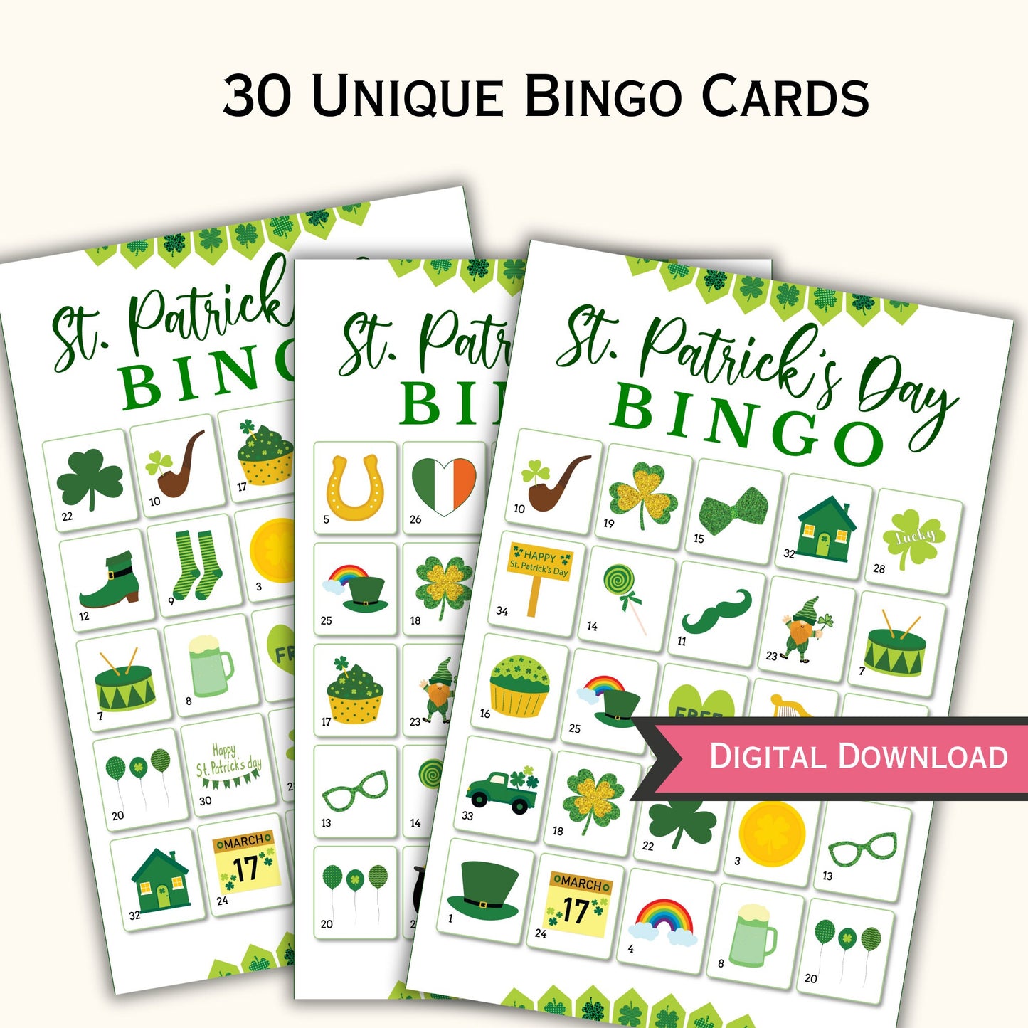 St Patrick's Day Bingo Game