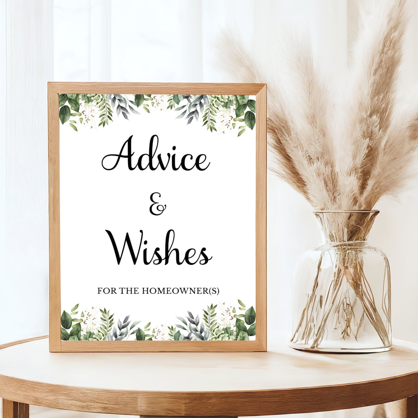 Housewarming Advice and Wishes Cards & Sign