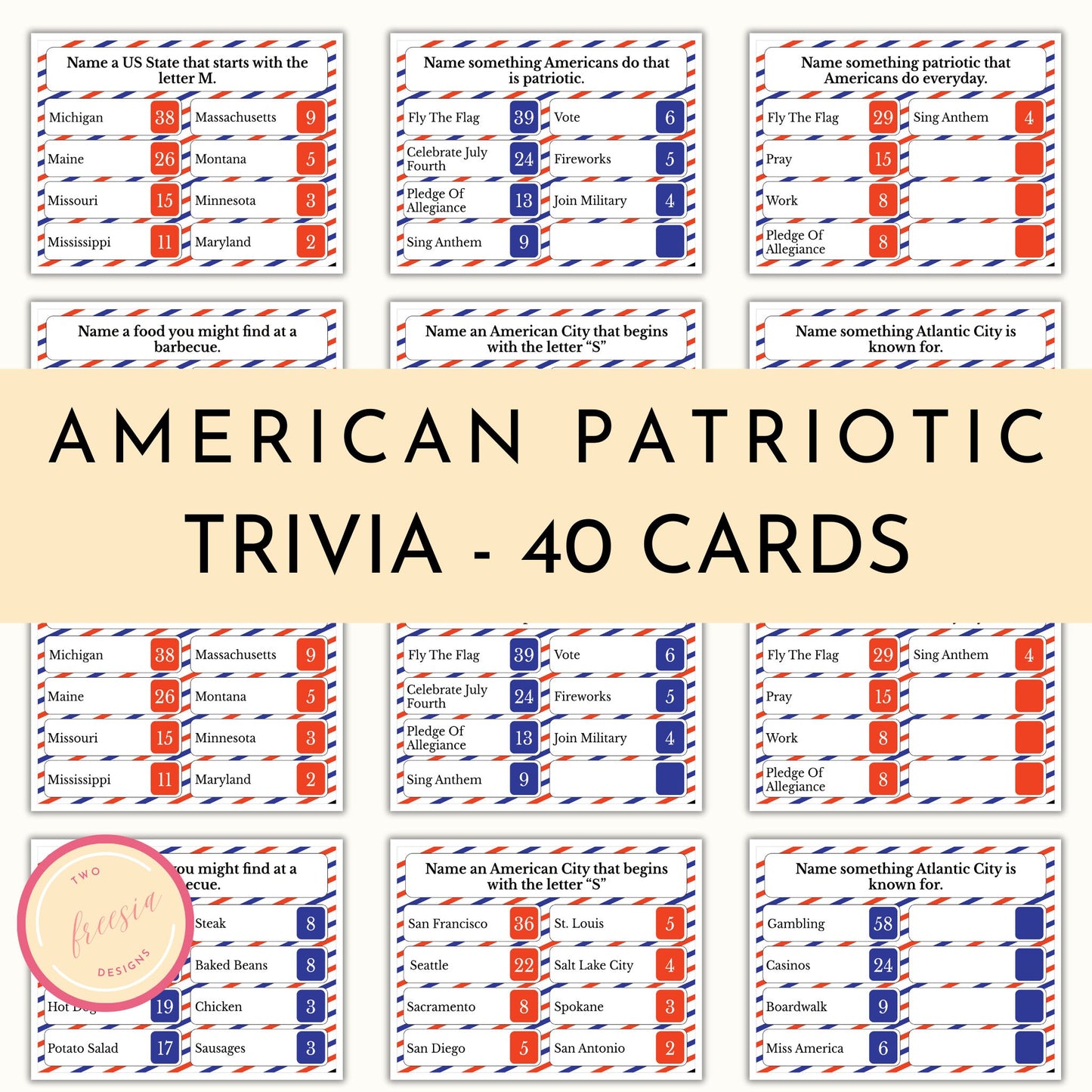 Patriotic Friendly Feud