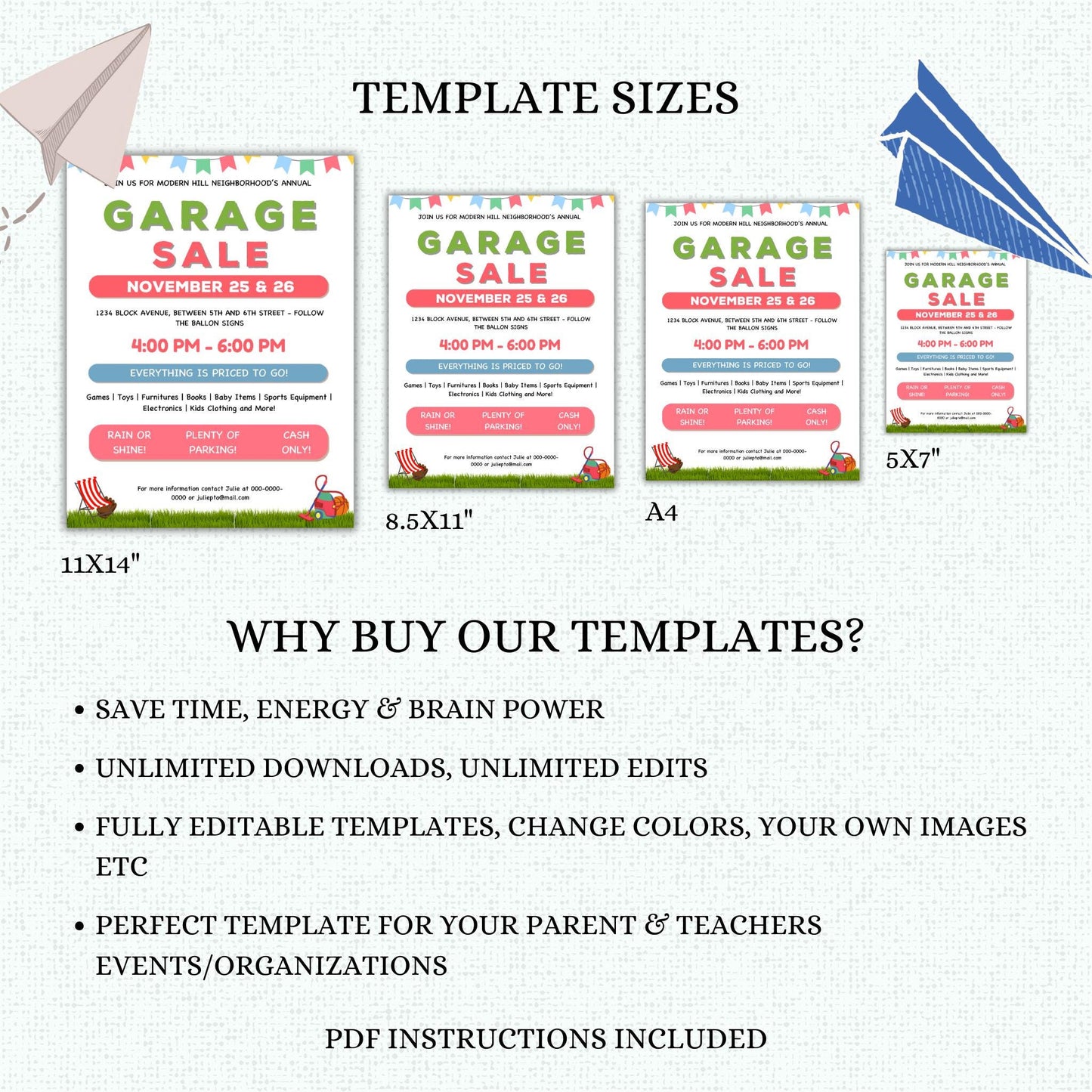 Neighborhood Garage Sale Flyer Template