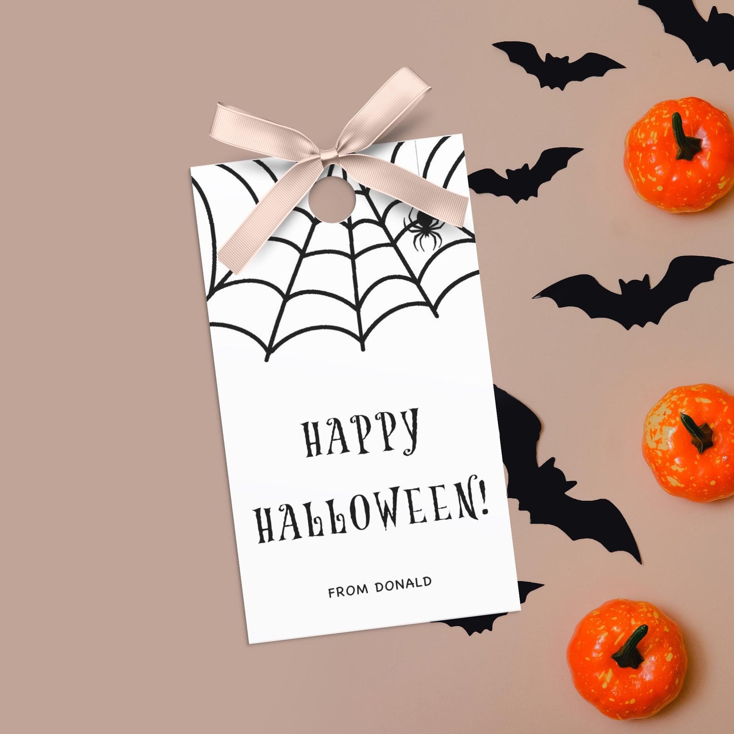 Happy Halloween Gift Tag Label
