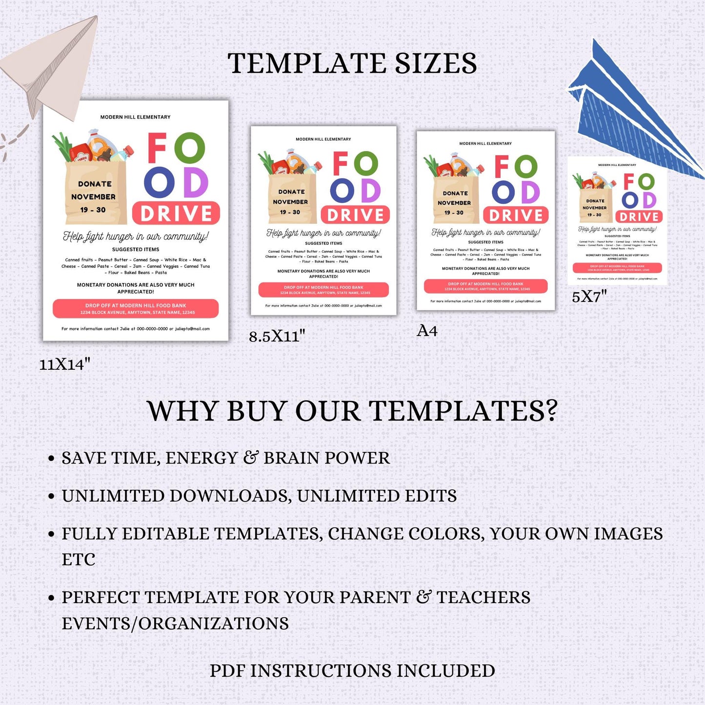 Food Drive Flyer Template