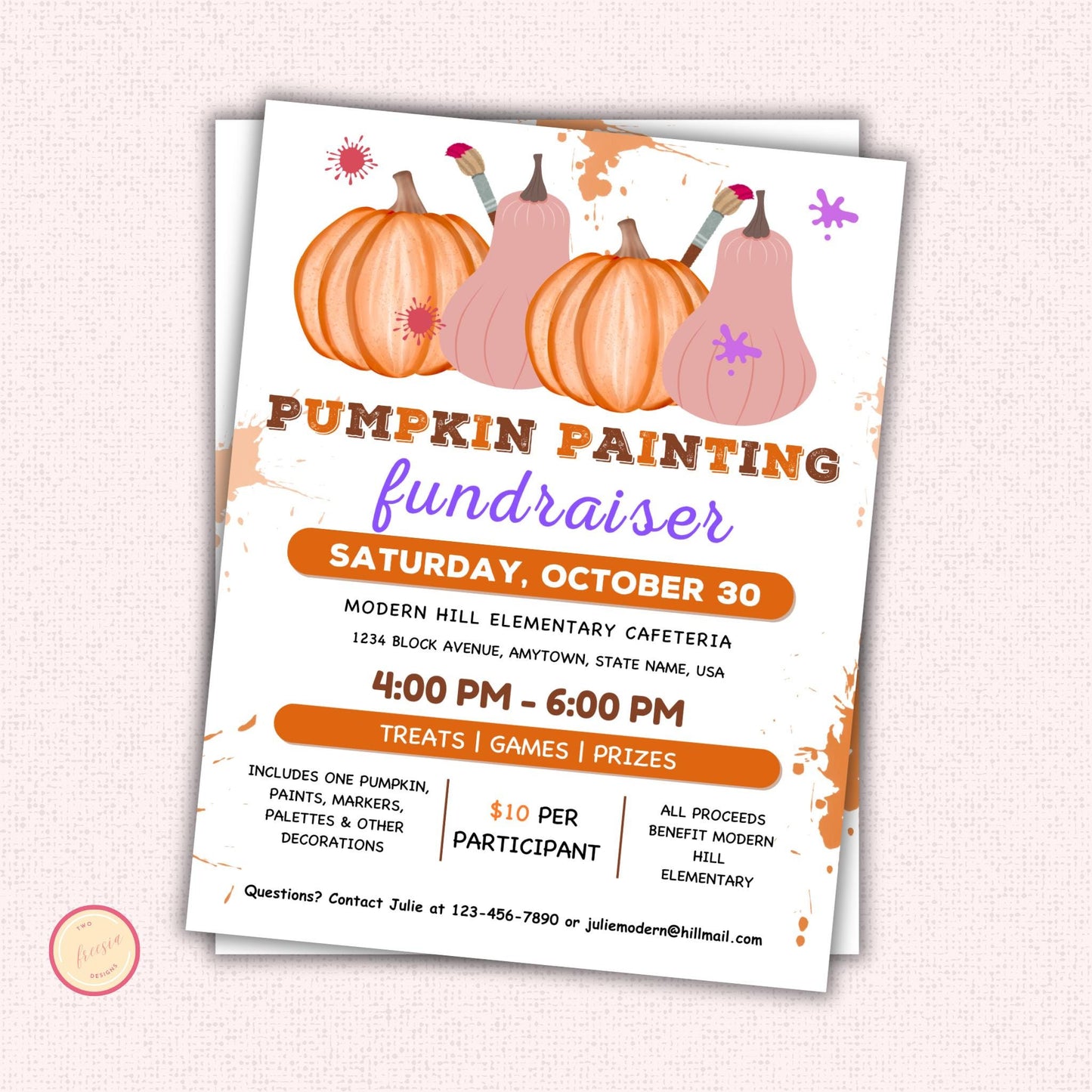 Pumpkin Painting Flyer Template
