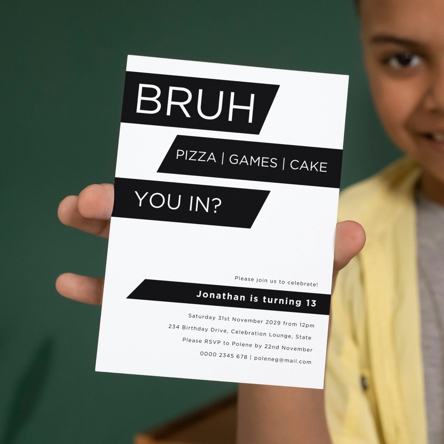 Bruh You in? Birthday Invitation