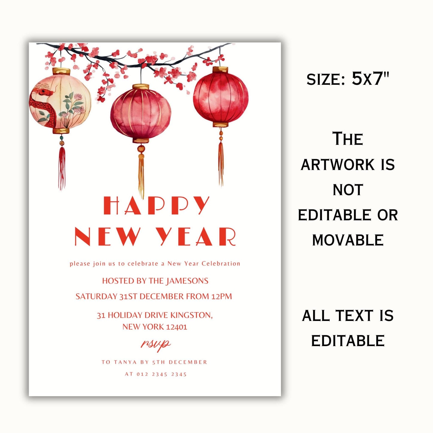 Chinese New Year Invitation