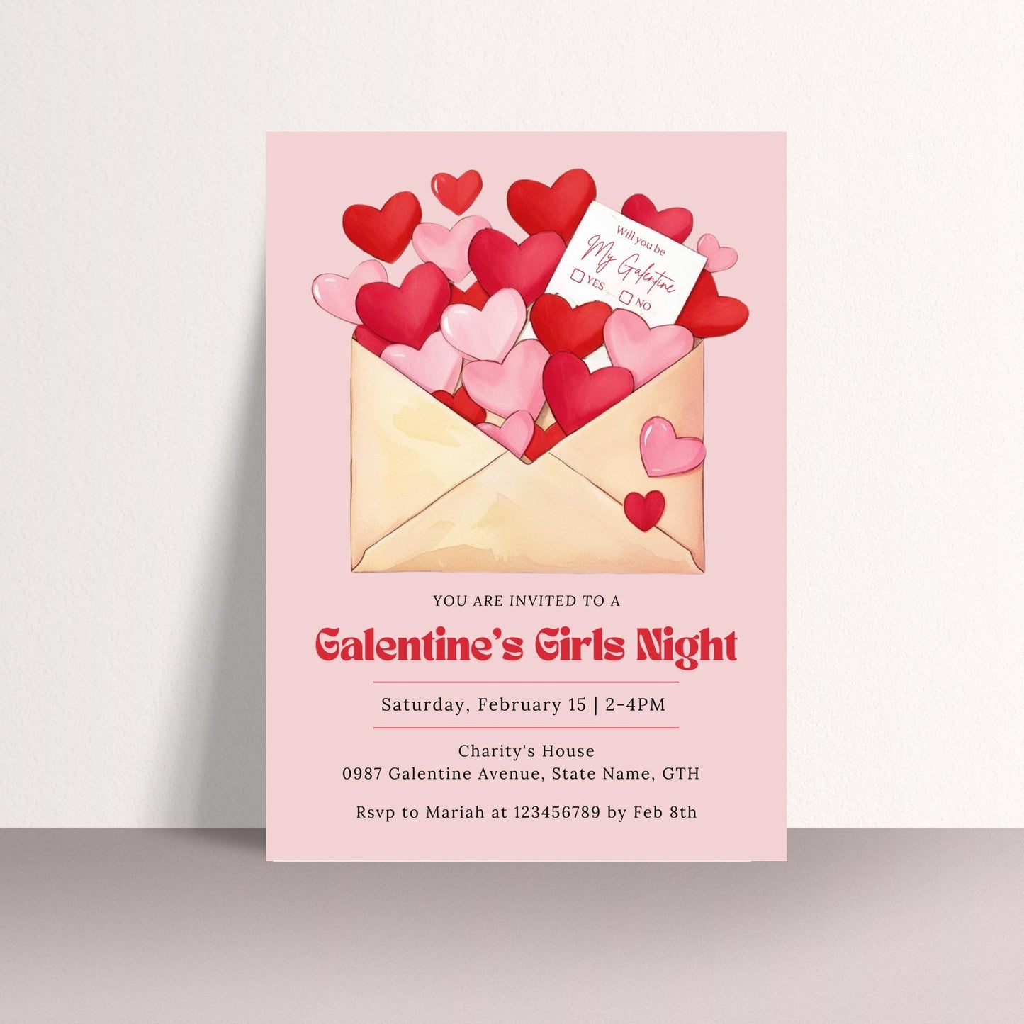 Be My Galentine Invitation