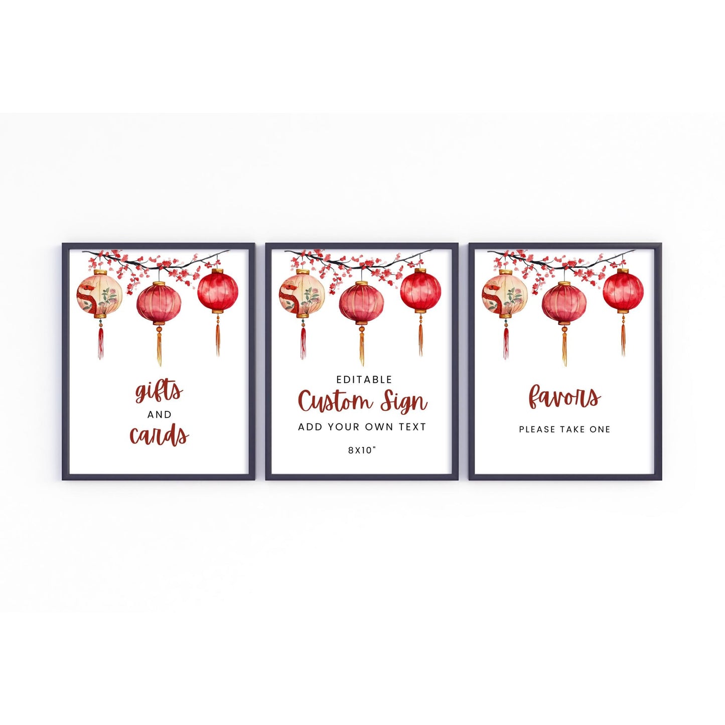 Chinese New Year Party Table Sign