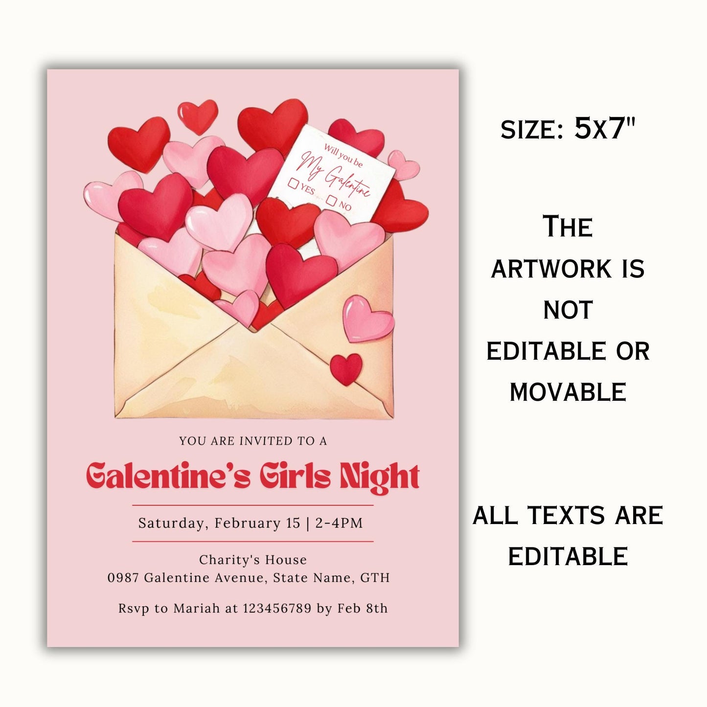 Be My Galentine Invitation