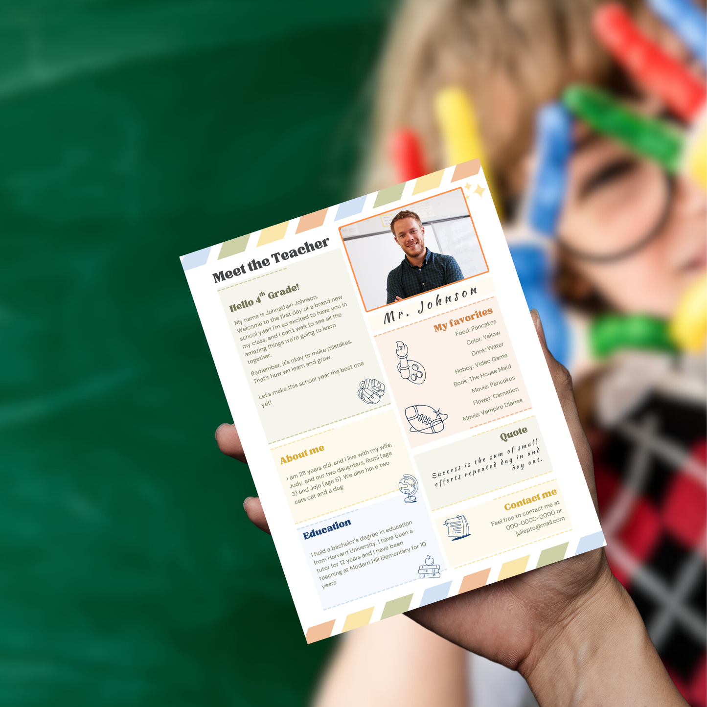 Meet the Teacher Template