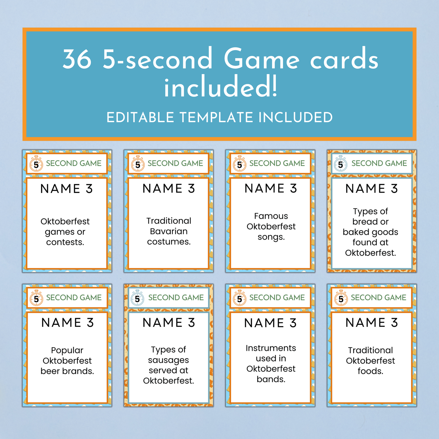 Oktoberfest Party Game Bundle