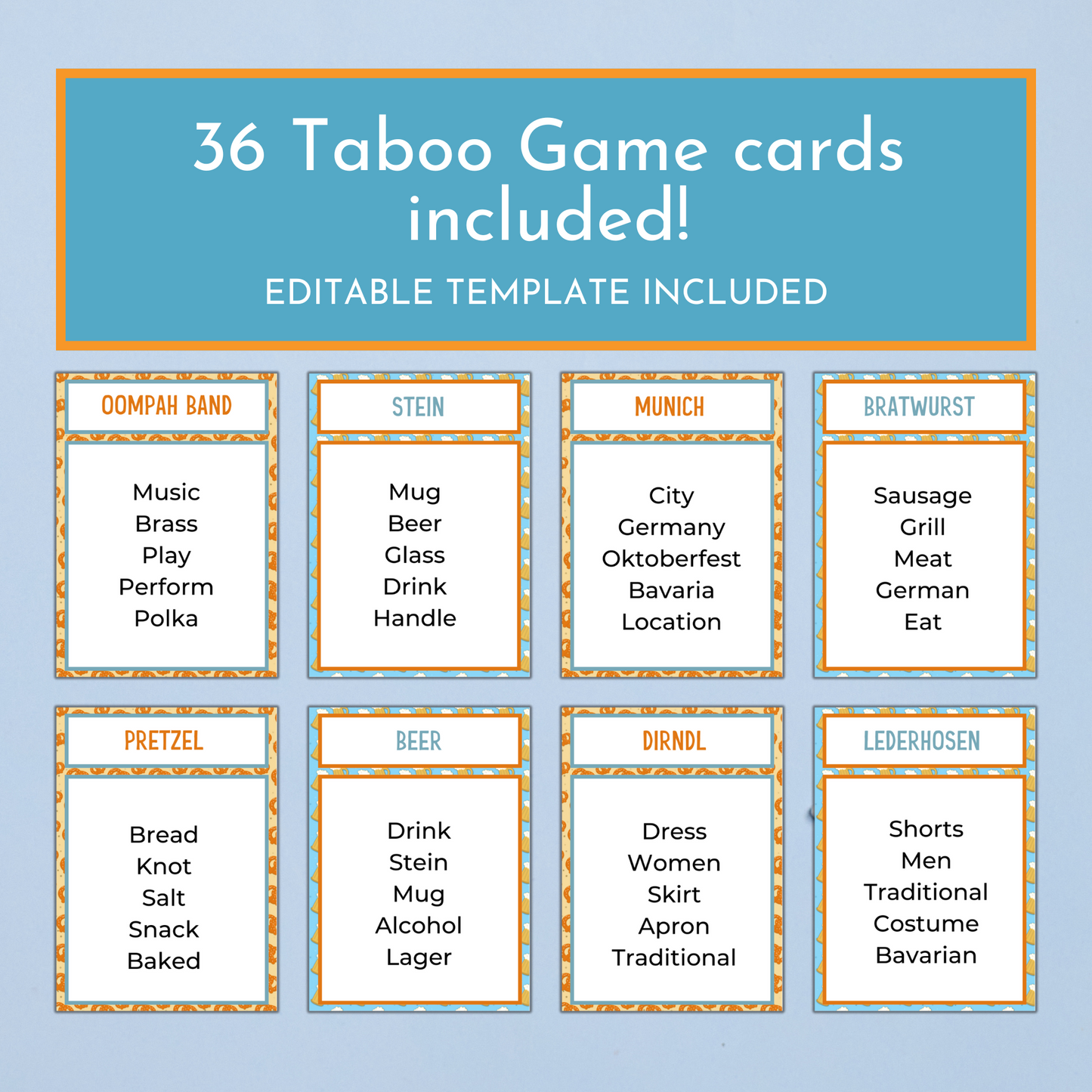 Oktoberfest Party Game Bundle