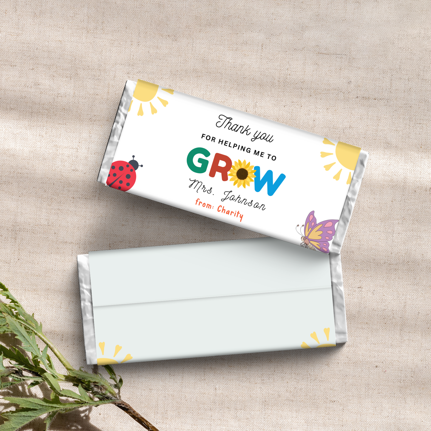 Teacher Appreciation Chocolate Wrapper