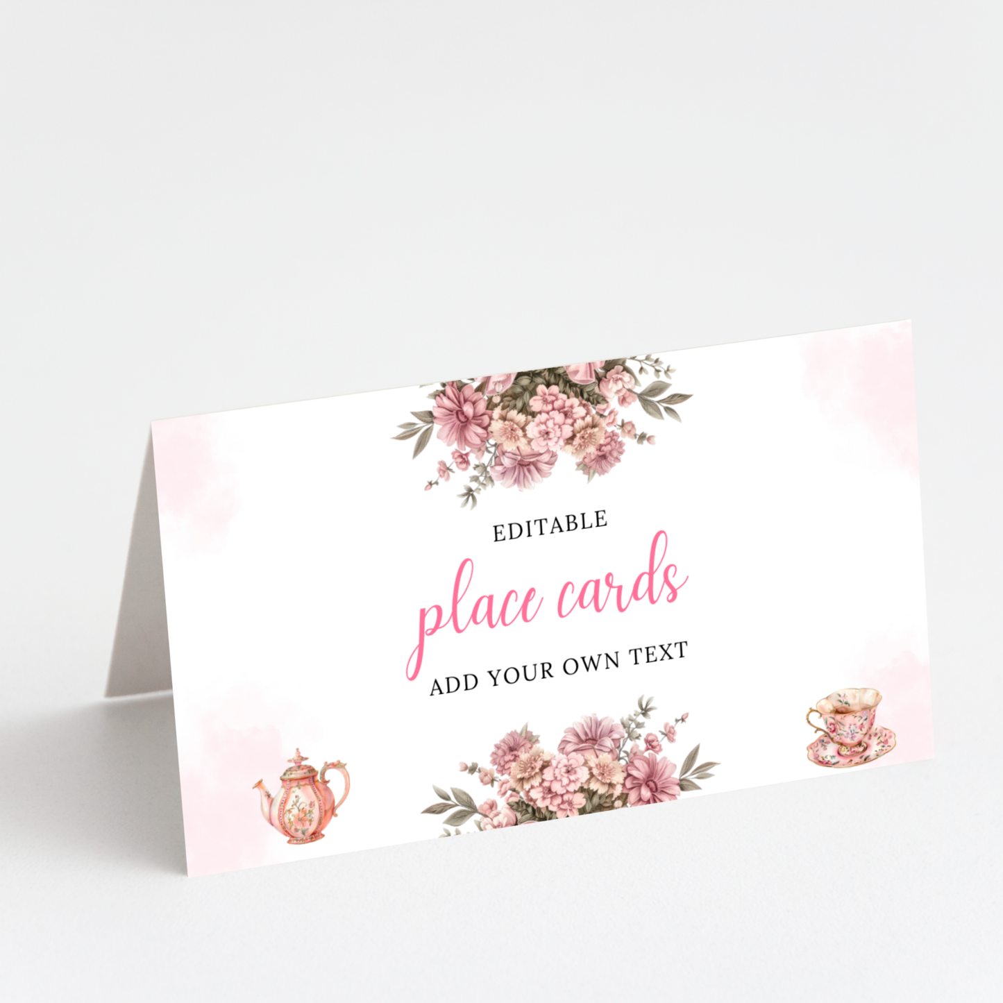 Time for Tea Place Card Template