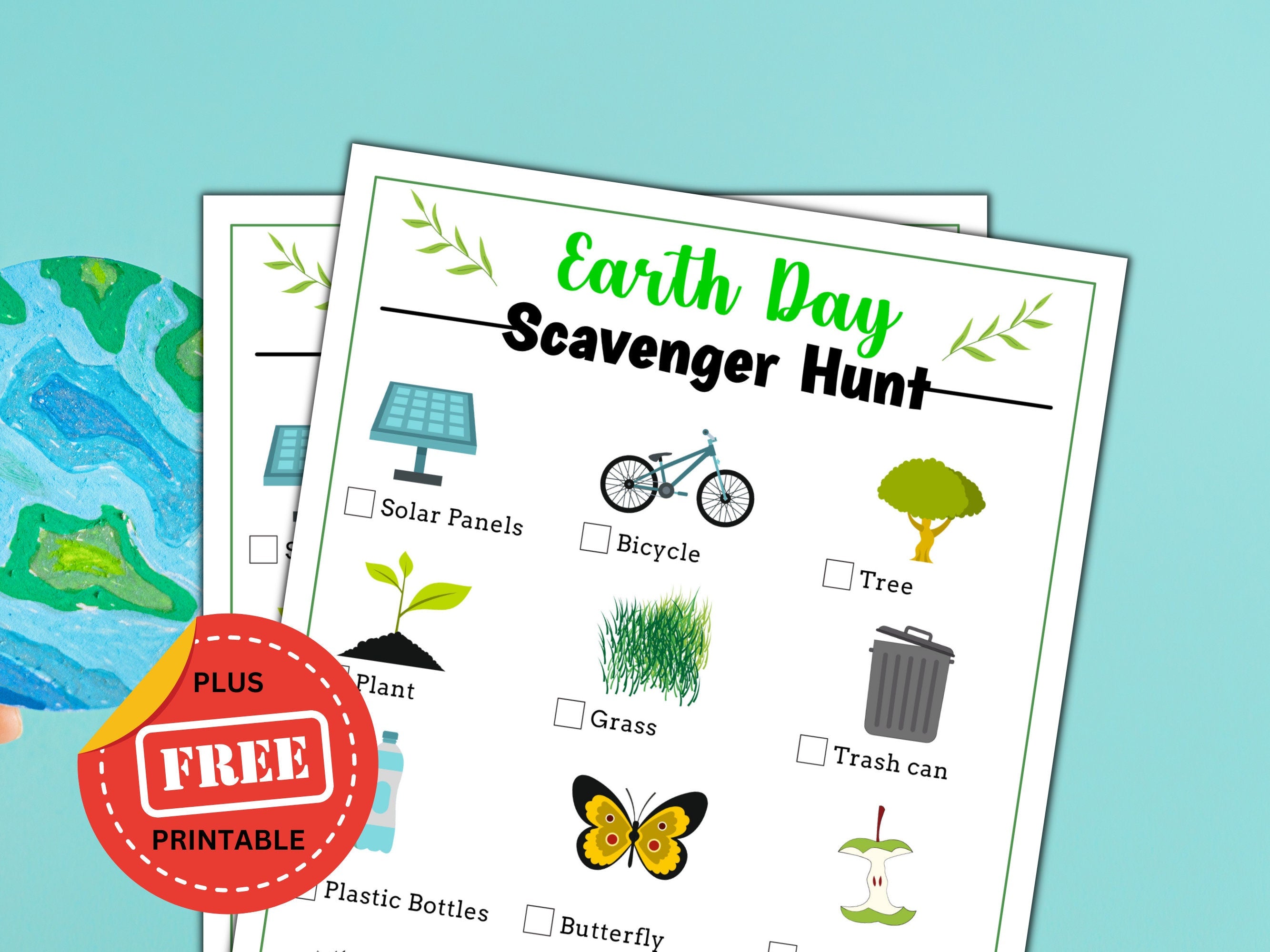 Earth Day Scavenger Hunt | Printable Activity for Kids – 2freesiadesigns
