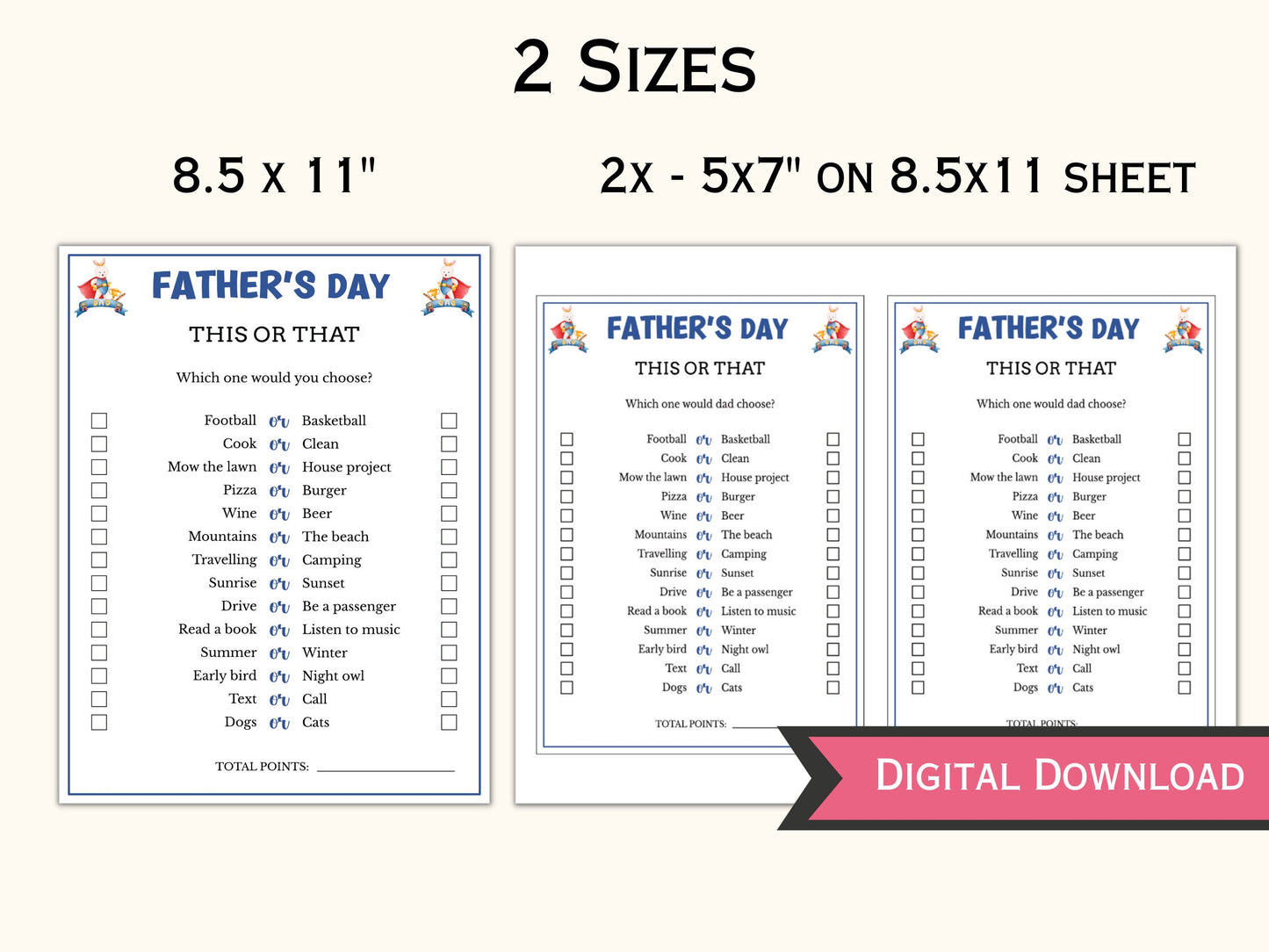 Father's Day This or That Game