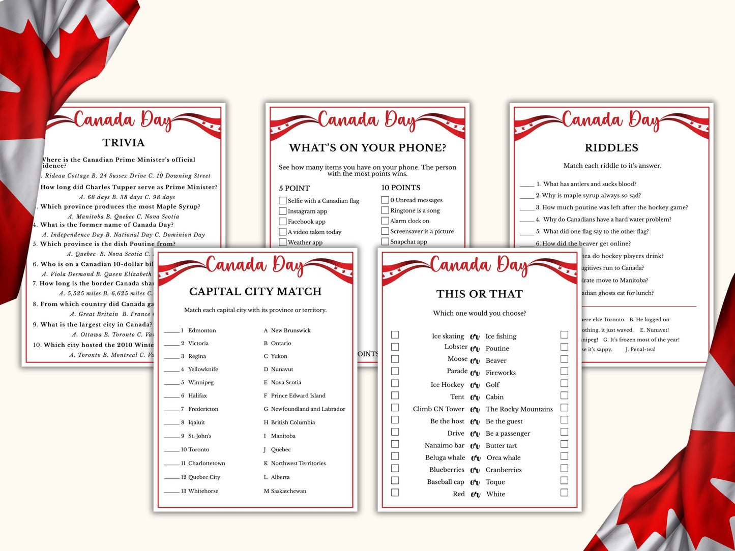 Canada Day Games - 15 Game Bundle